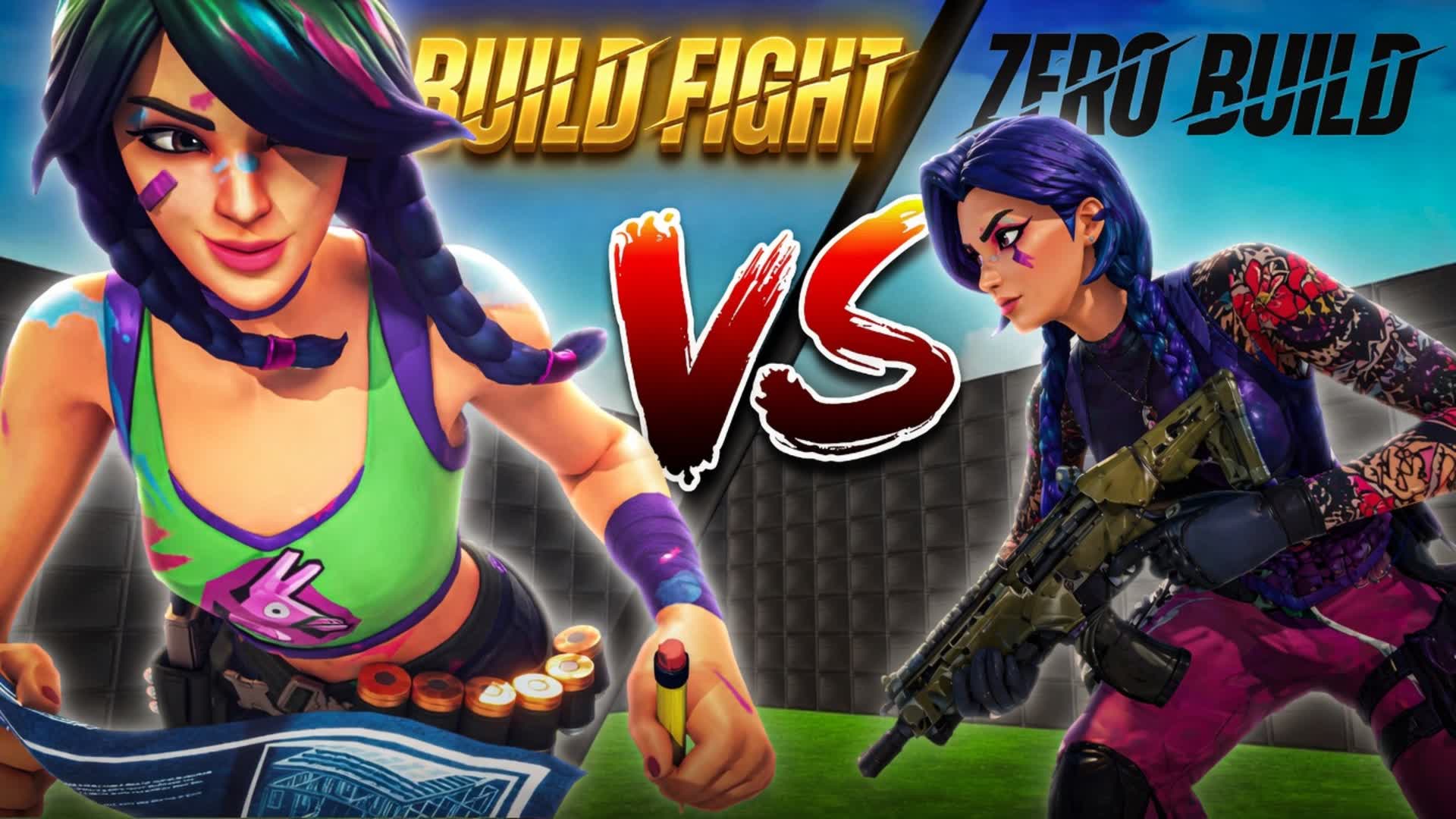 Build Fight VS ZERO Build [FFA]