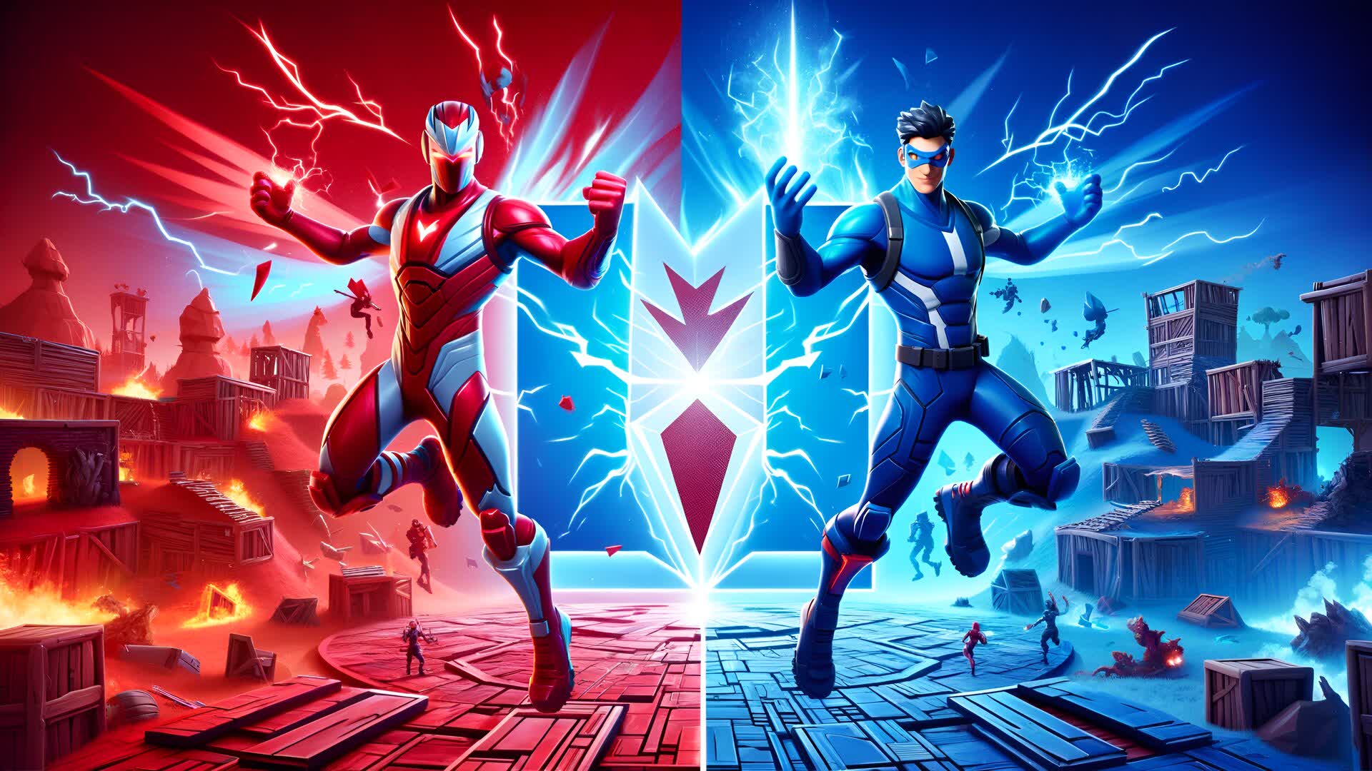 RED VS BLUE SUPER POWER-UPS 🔴🔵