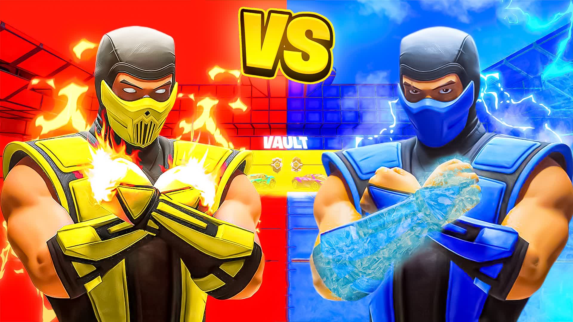 SUB-ZERO VS SCORPION 🔴🔵 RED VS BLUE