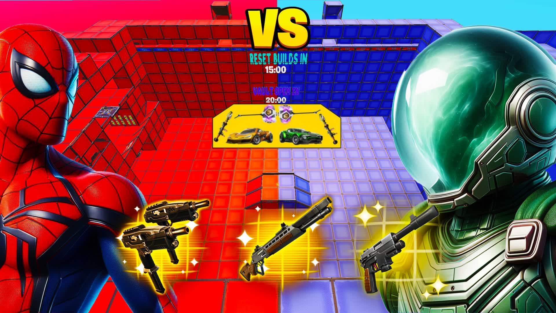 🍬MARVEL RED VS BLUE 🔴🔵