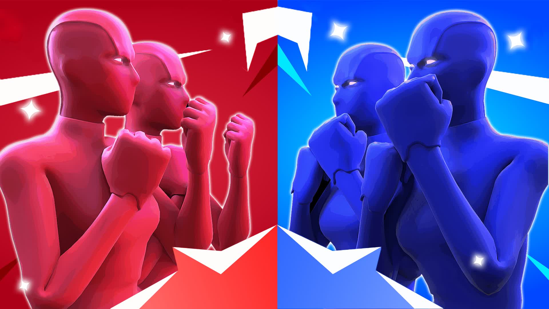 🔴 TRYHARD RED VS BLUE 🔵