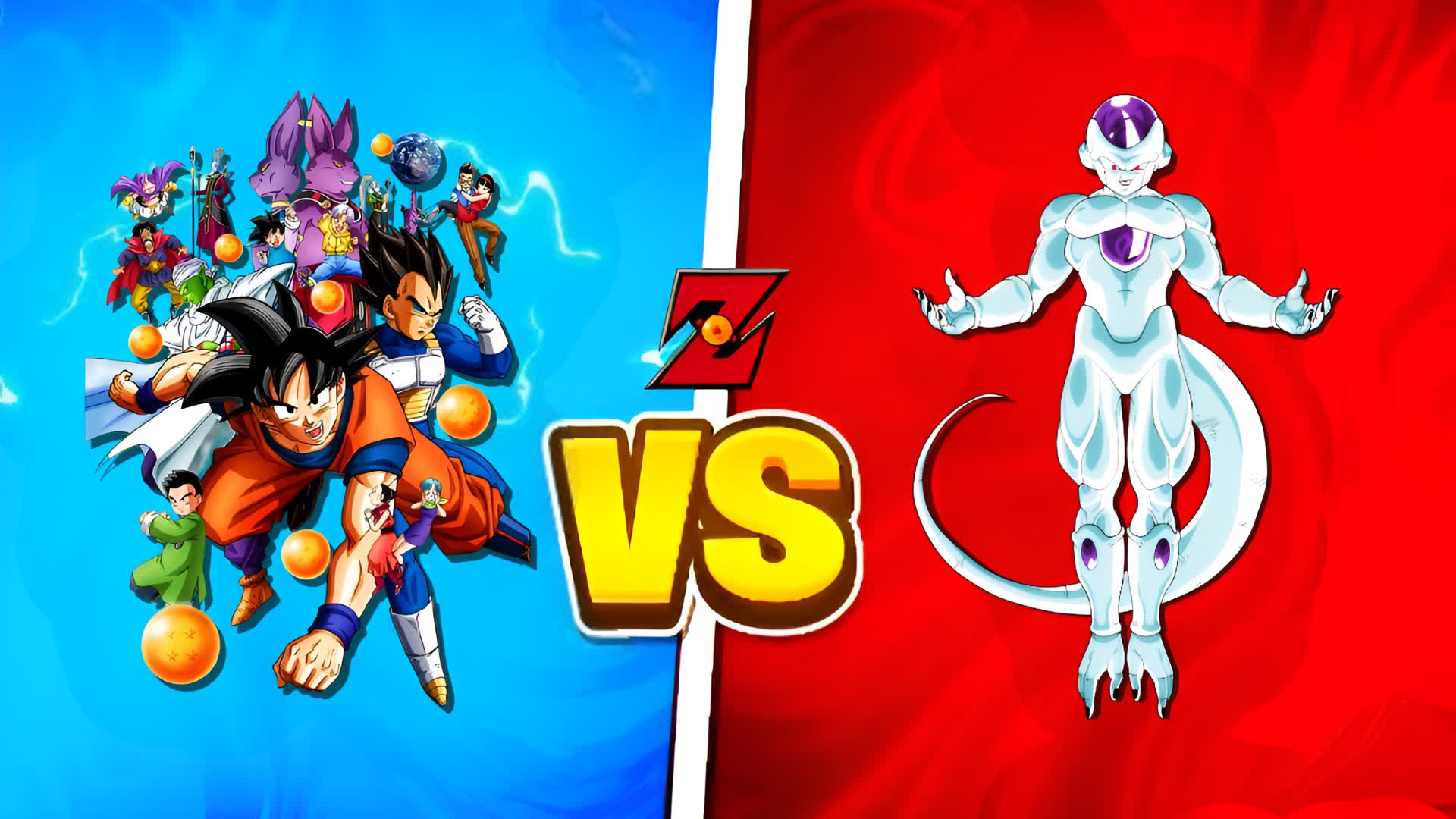 GOKU VS FRIEZA 🔴 RED VS BLUE 🔵