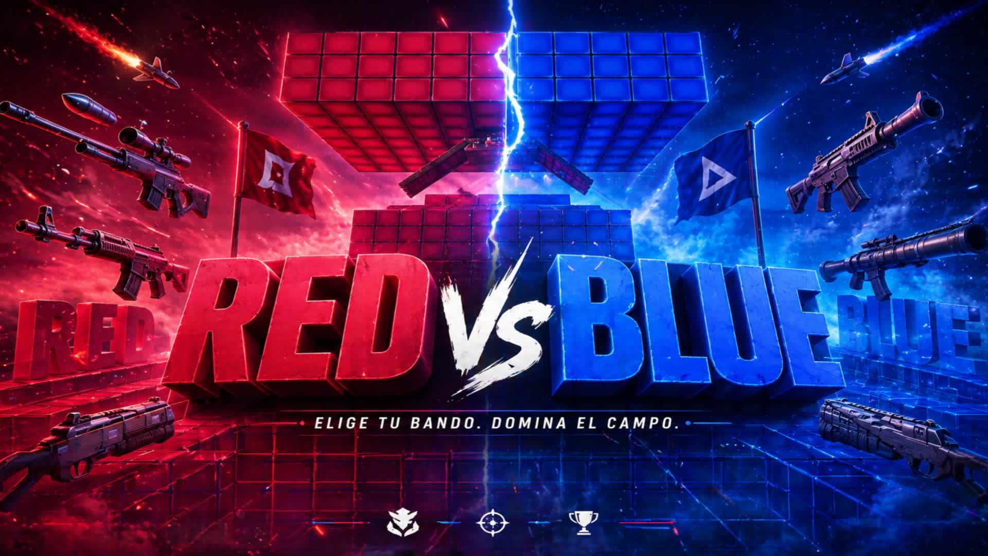ROJO FUEGO VS AZUL 🔴🔵