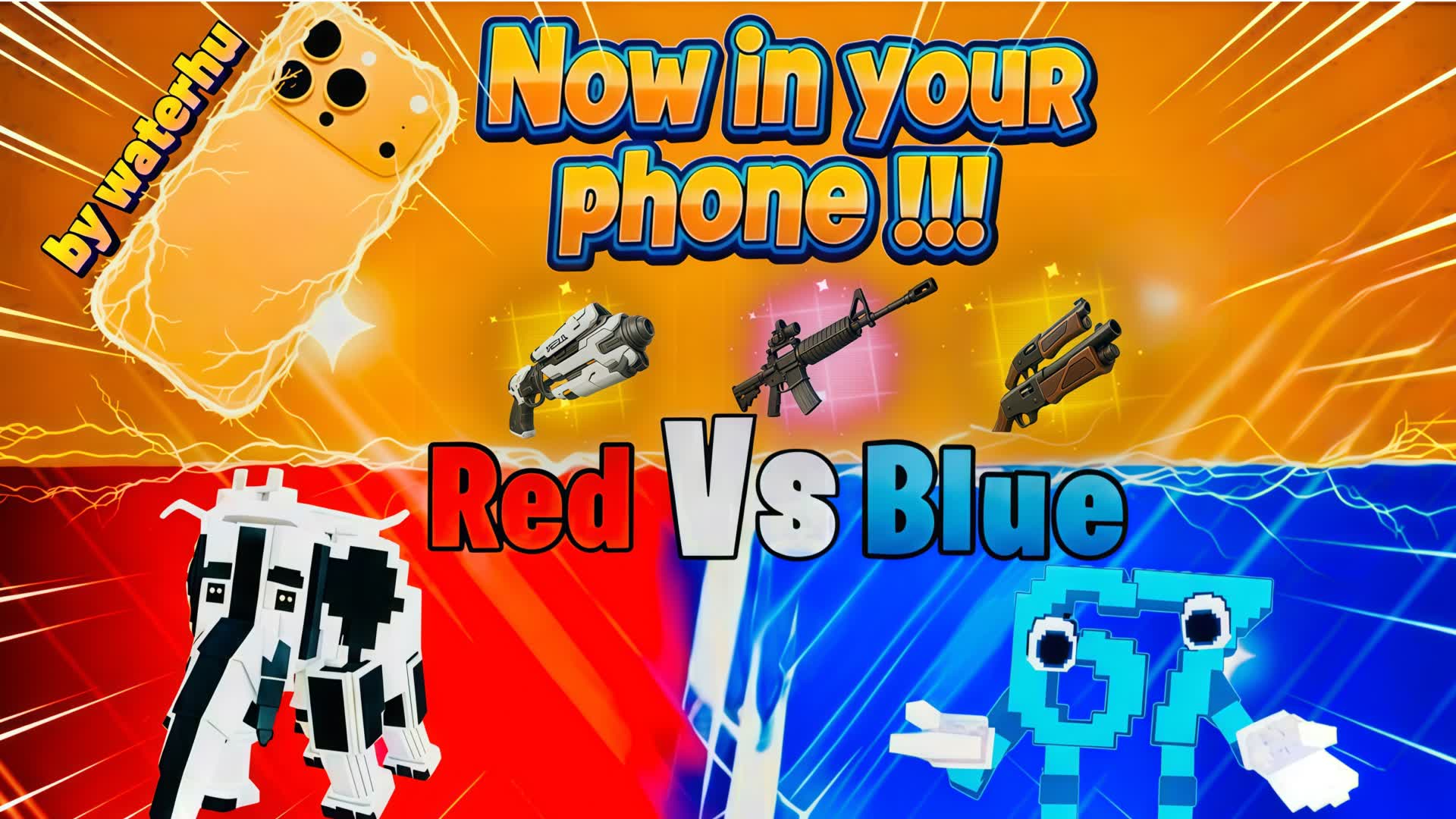 RED VS BLUE + GUN GEME