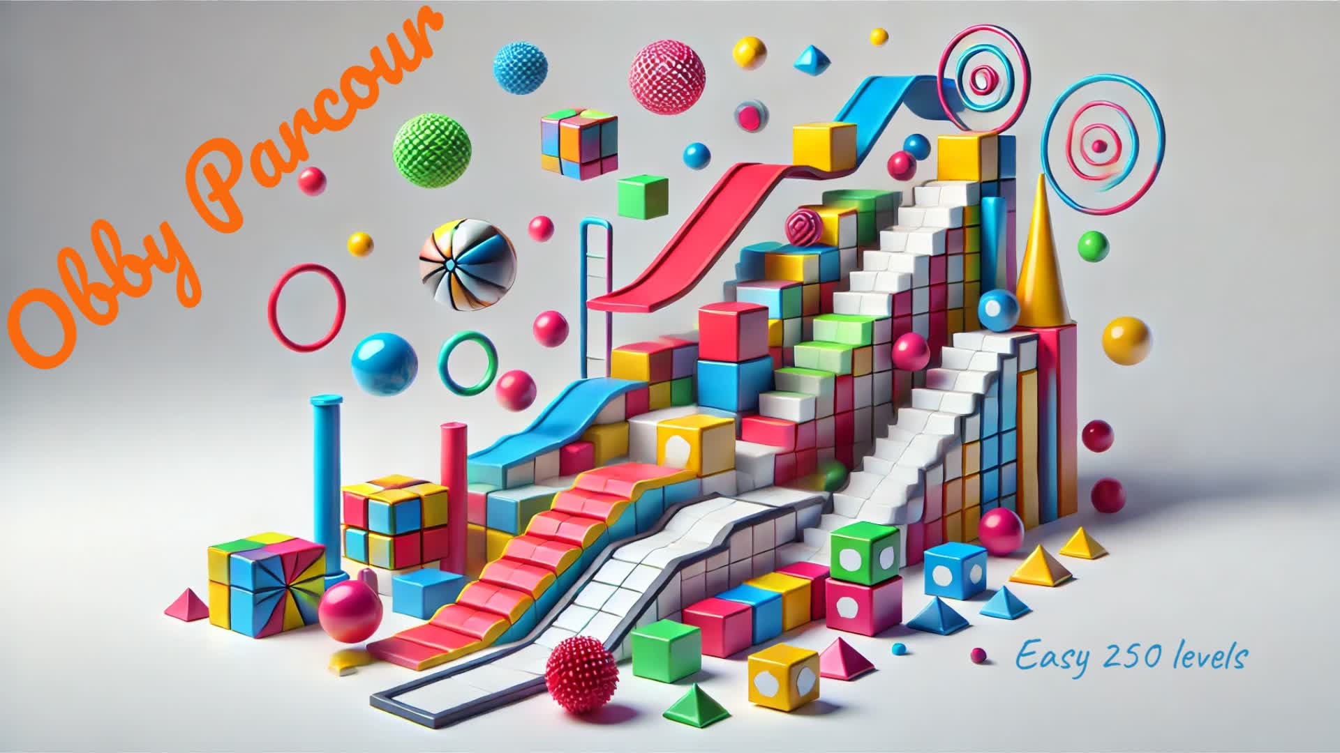 Geometric Ascent OBBY Parkour🔴🟩🔷