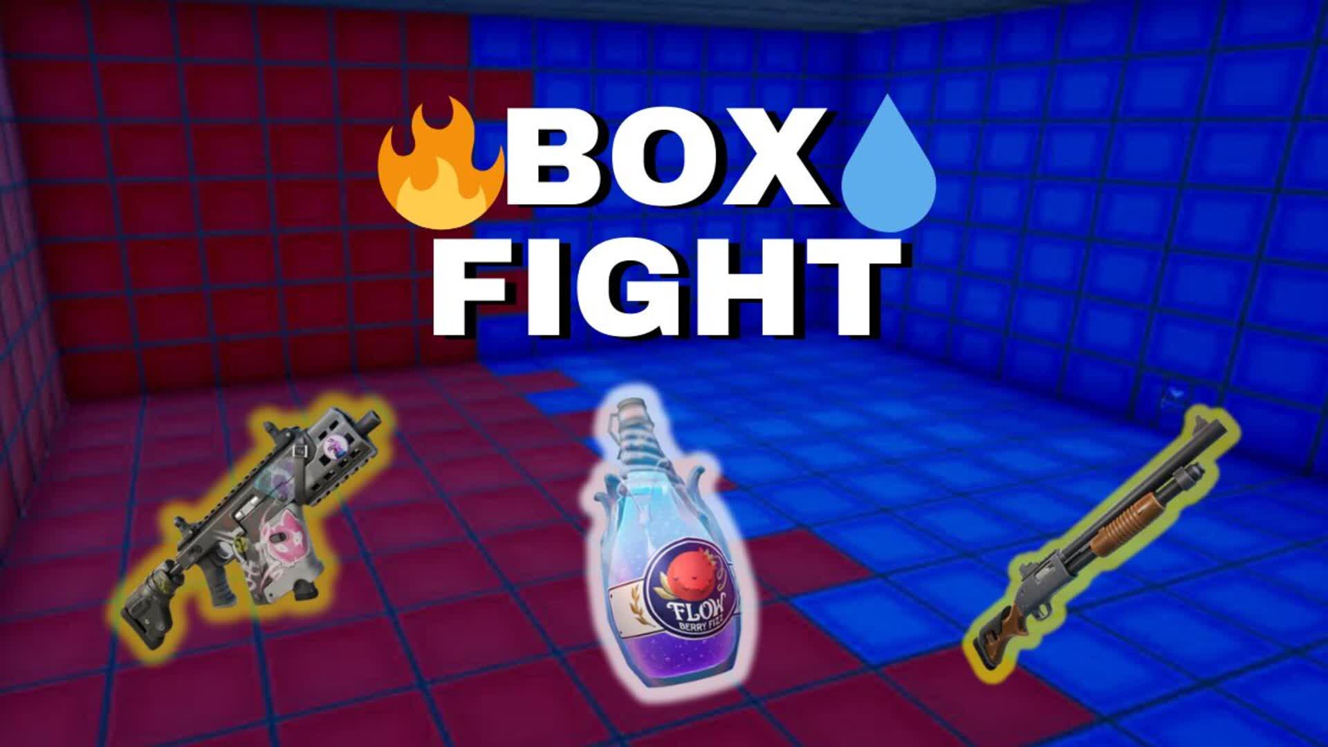 💧RED VS BLUE BOX FIGTH🔥
