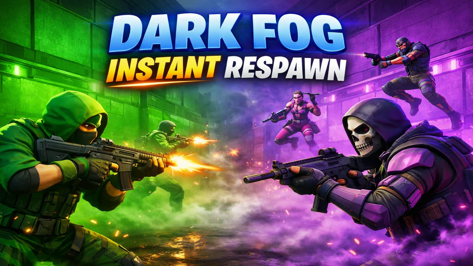 🔴🔵 DARK FOG⚡GUN GAME – INSTANT RESPAWN