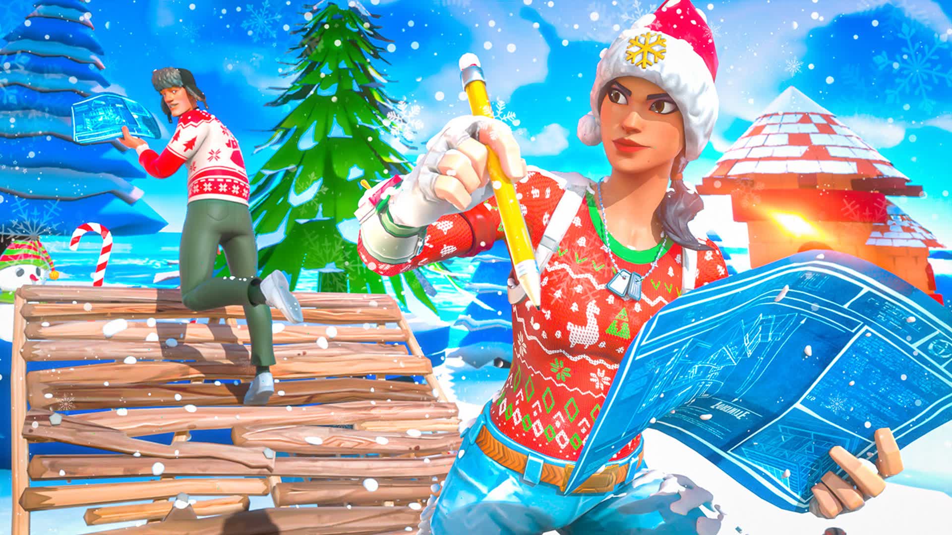 WINTER 1VS1 BUILD FIGHTS 🥶