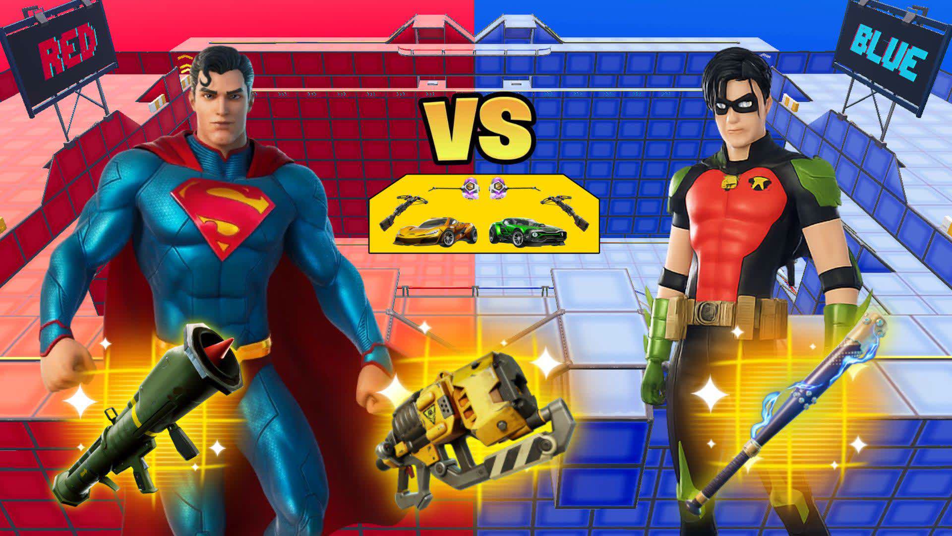 SUPERHERO RED VS BLUE🔴🔵