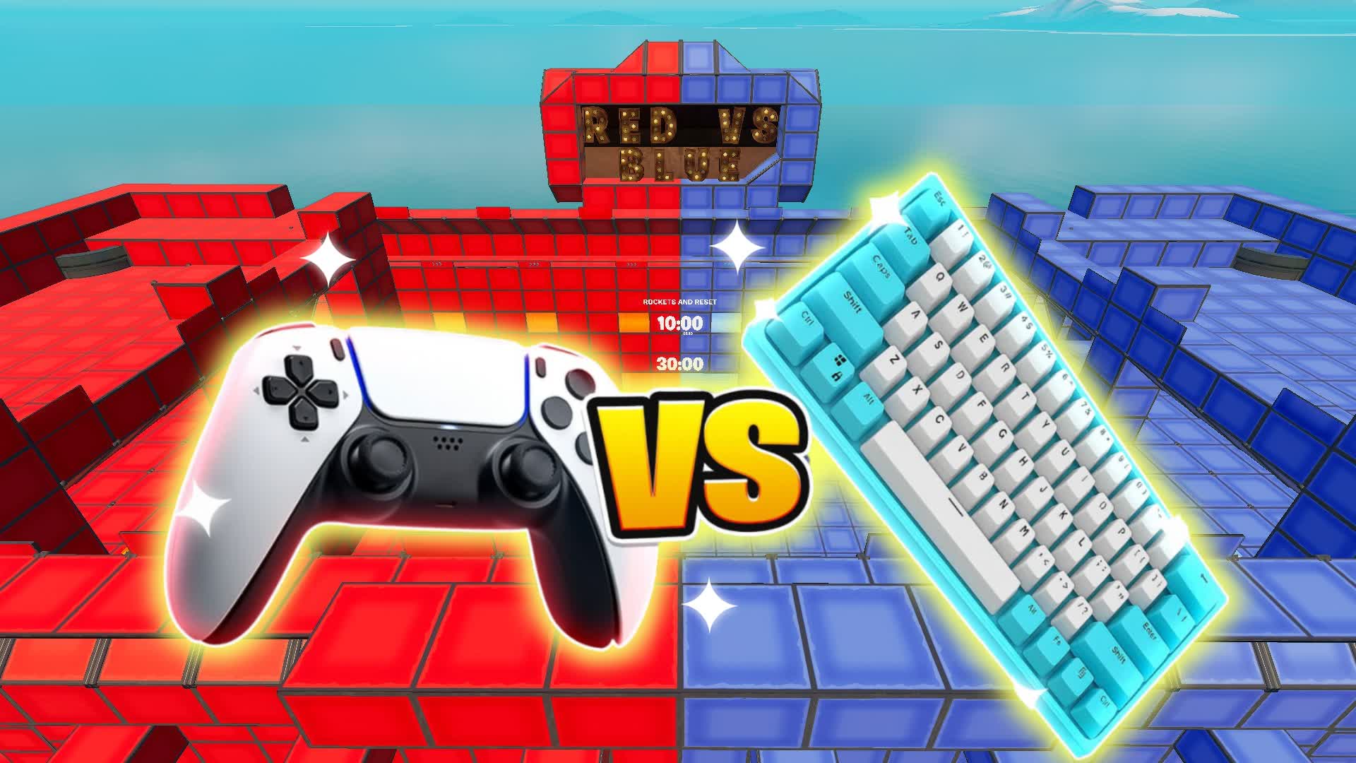 CONSOLE VS KEYBOARD 🌈REDD VS BLUEE 🔴🔵