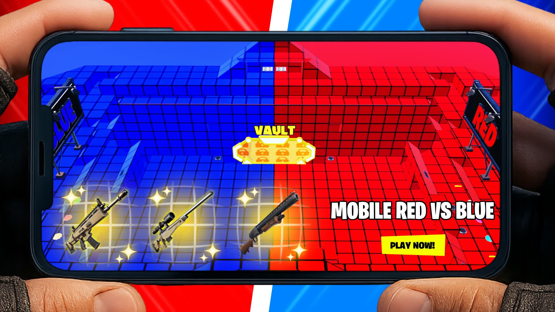MOBILE RED VS BLUE