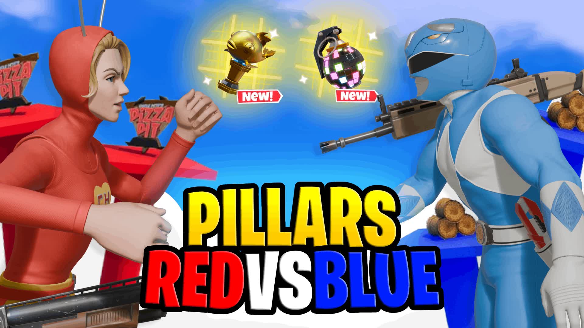 PILLARS RED VS BLUE 🔴🔵
