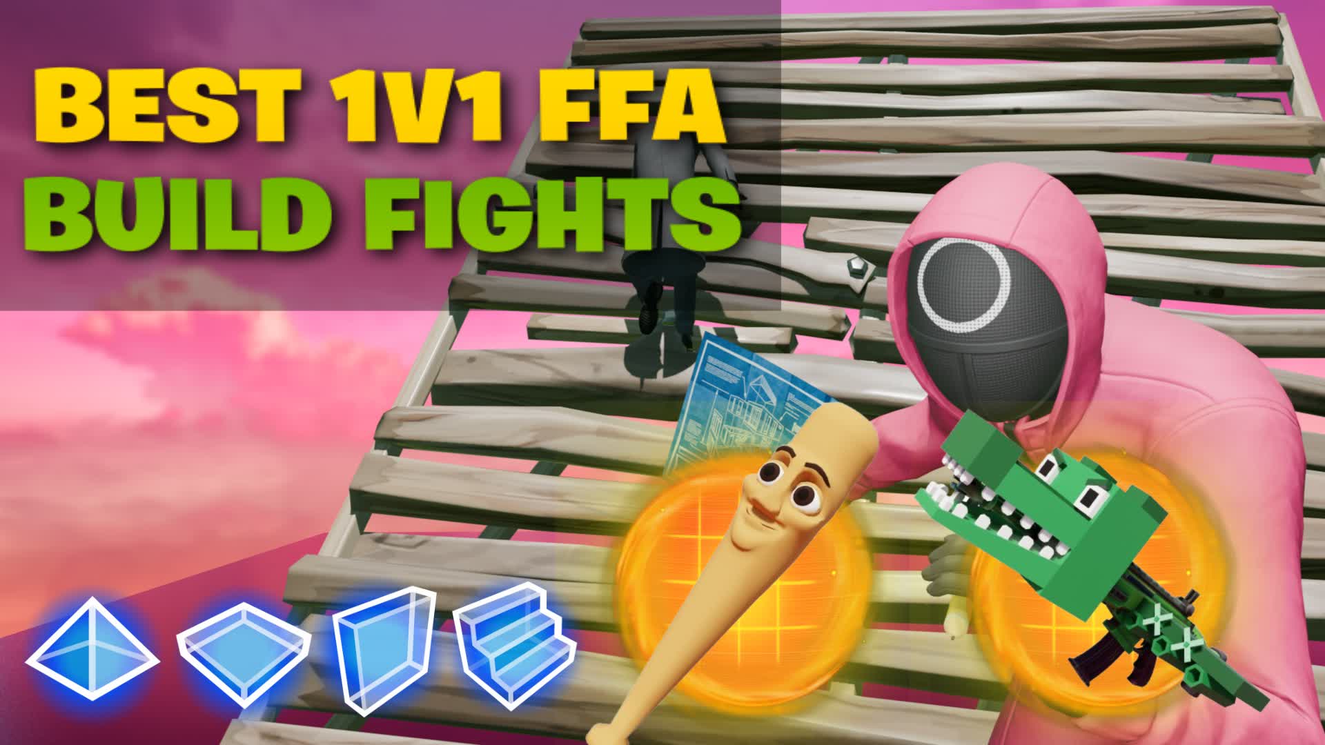 🏆 BEST 1V1 FFA BUILD FIGHTS ⚔️