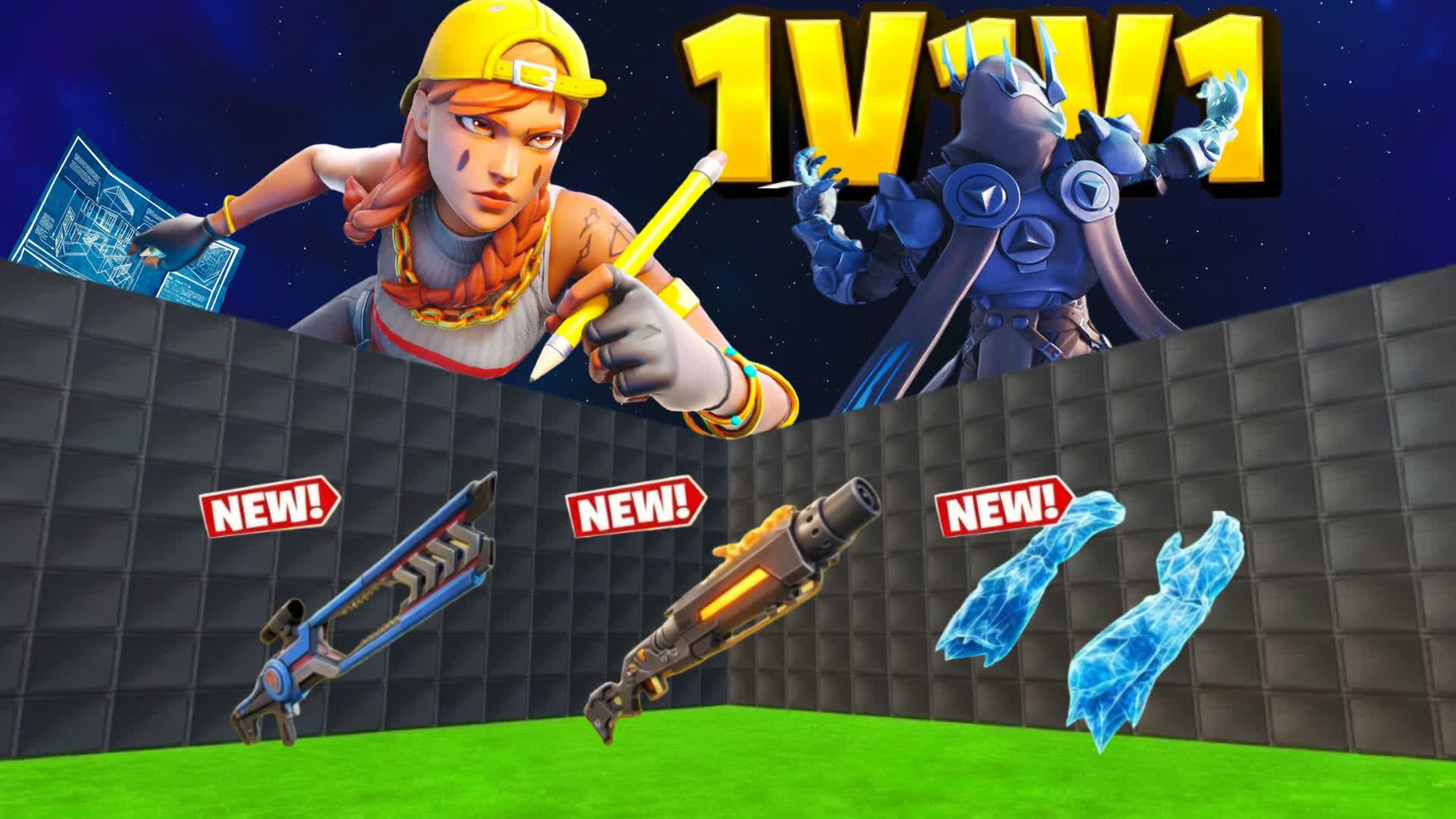 1V1 Build Fights! ICE KING