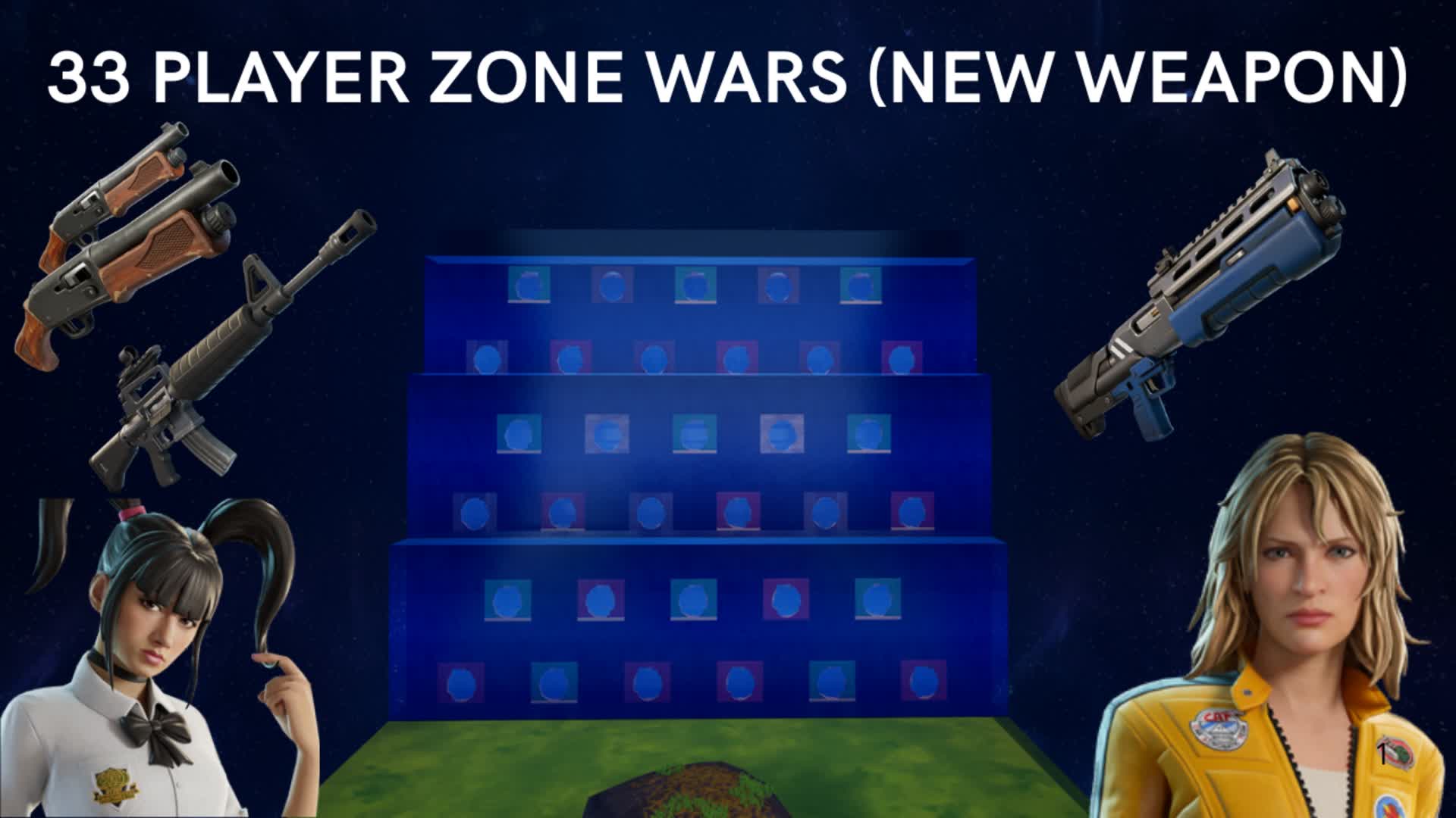 SOLO ZONE WARS (33 PLAYER/WEAPON SEASON)