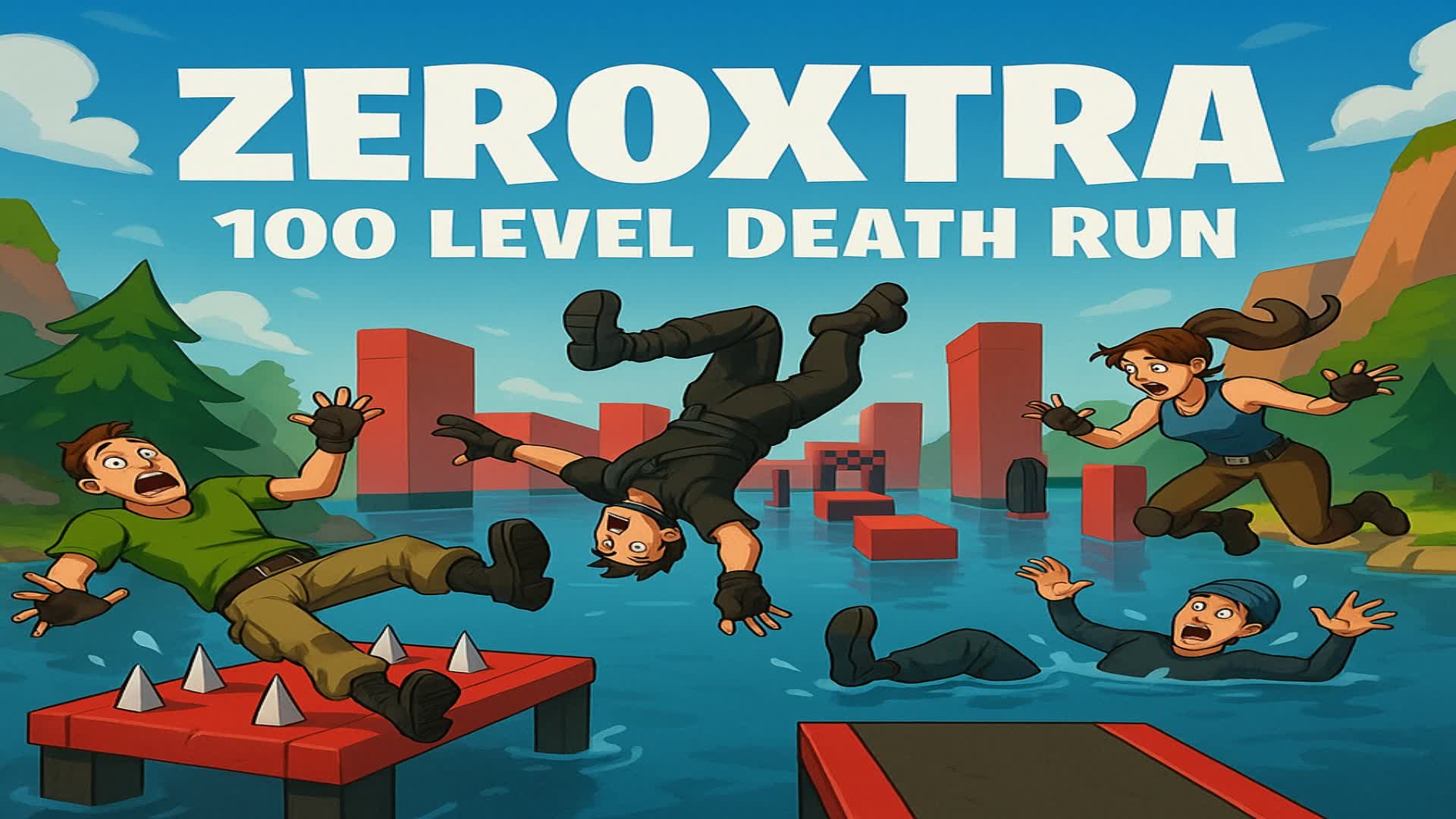 ZeroXtra 100 Level Death Run :D