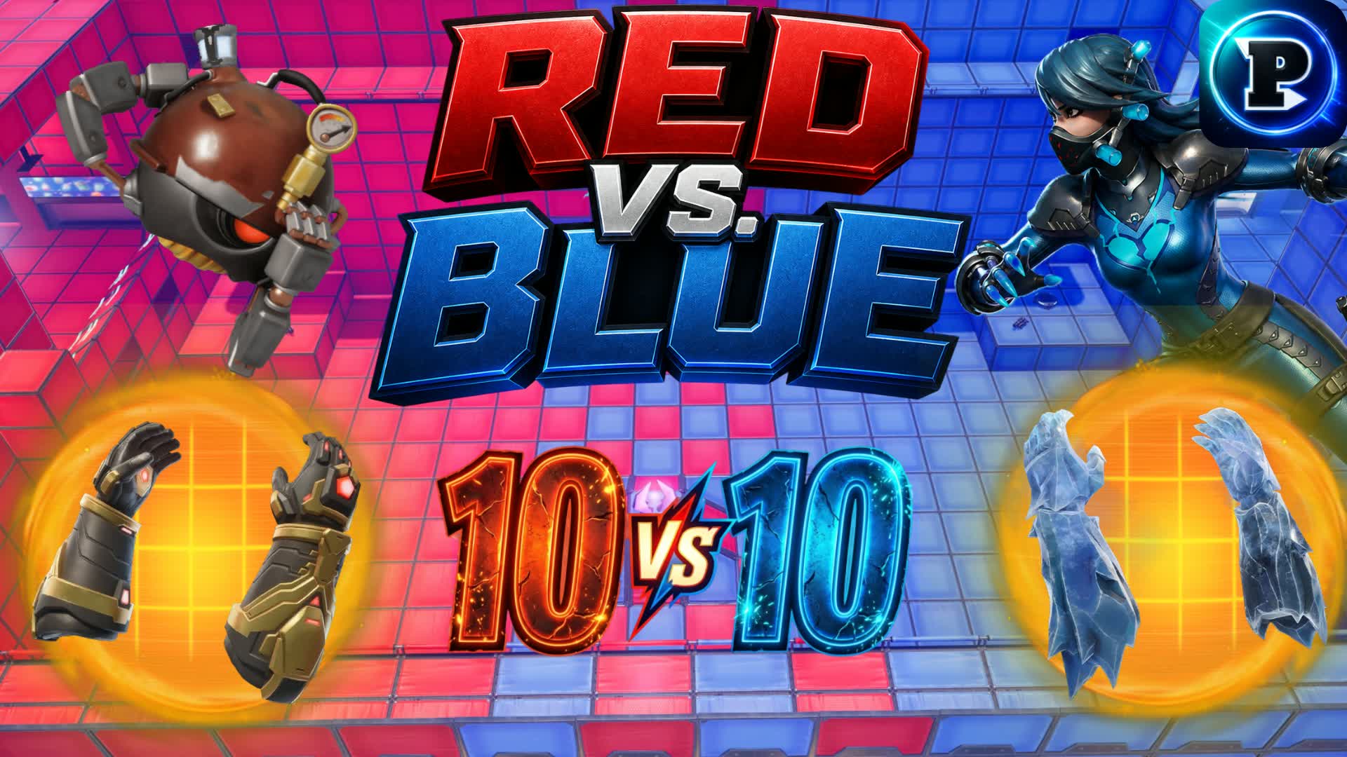 🟥🟦Red VS Blue Gun Game 10v10