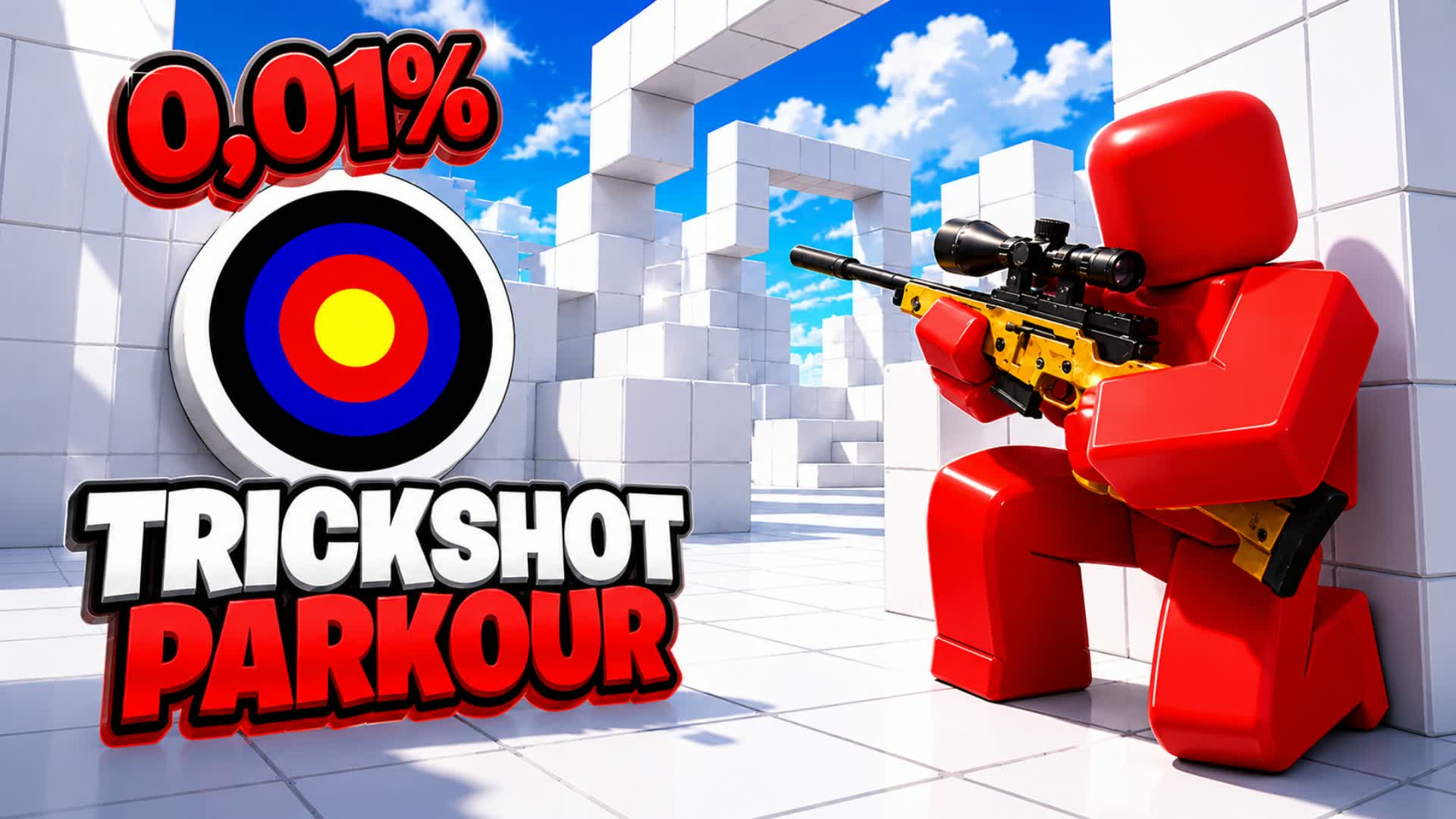 CRAZY TRICKSHOT PARKOUR🎯(120 LEVELS)