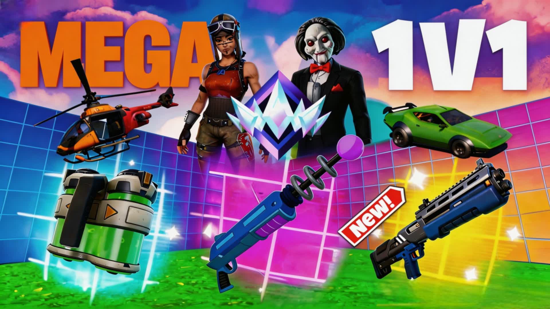 MEGA 1V1 WITH EVERY GUN