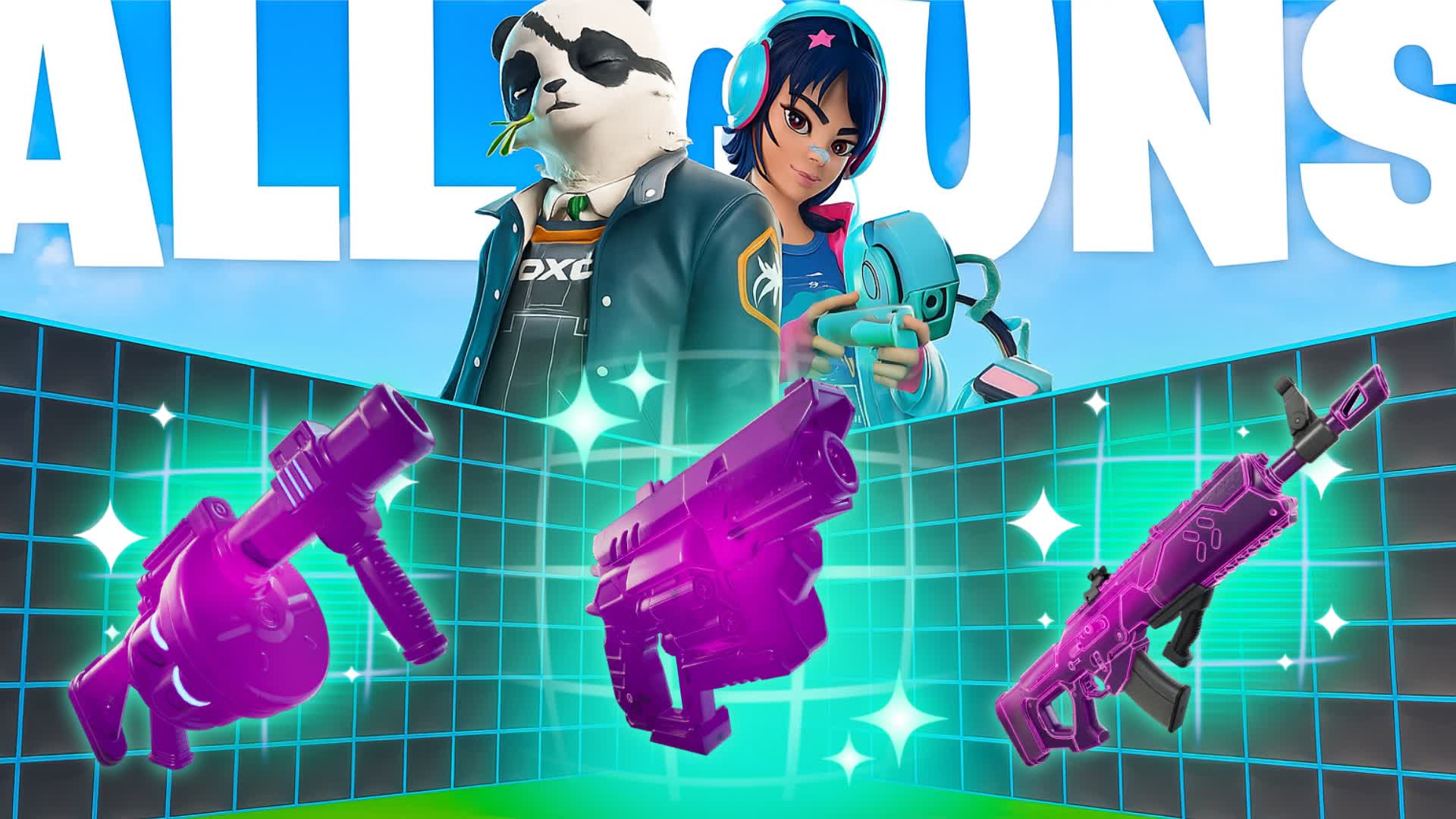 FUNNY 1V1 FFA - ALL GUNS & RIDESS😎