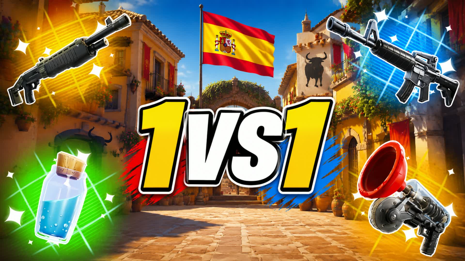 1V1 SPAIN MAP