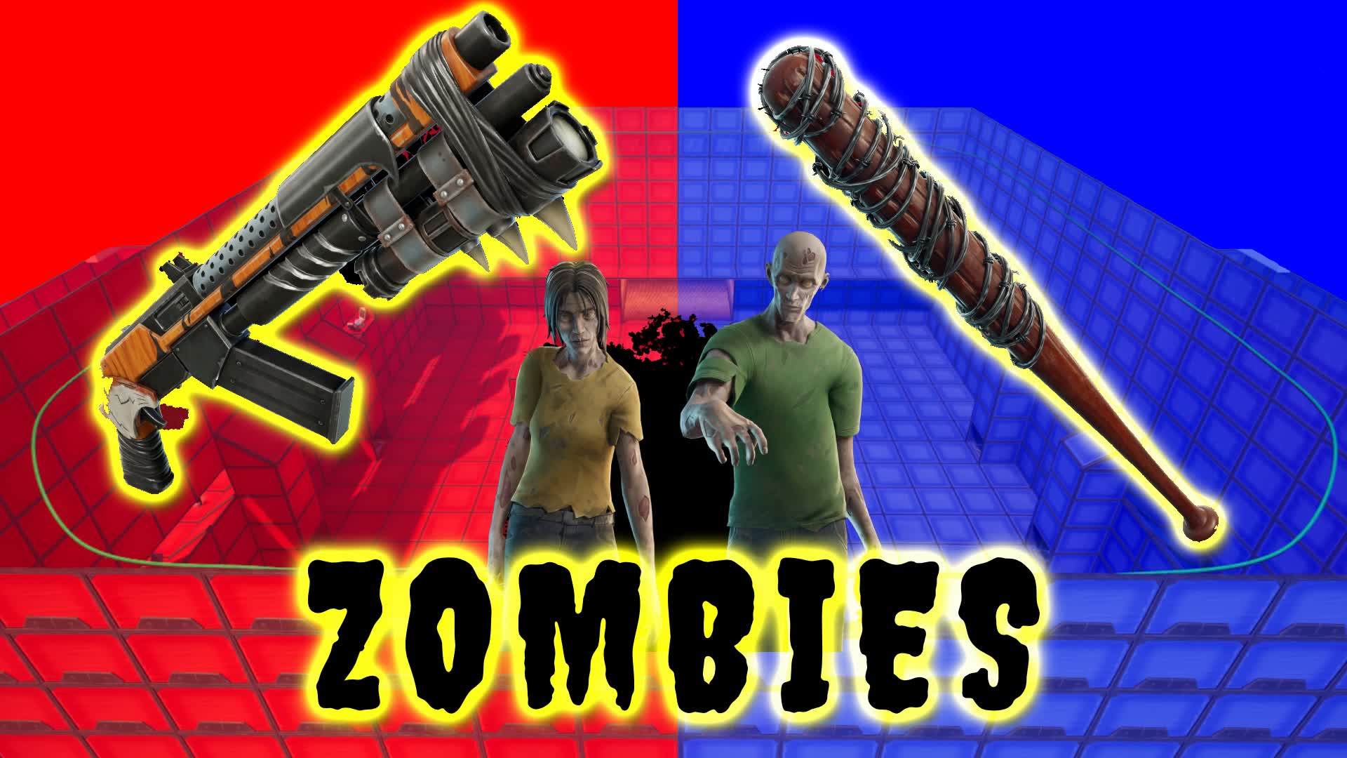 RED VS BLUE ZOMBIES 🔴🔵🧟