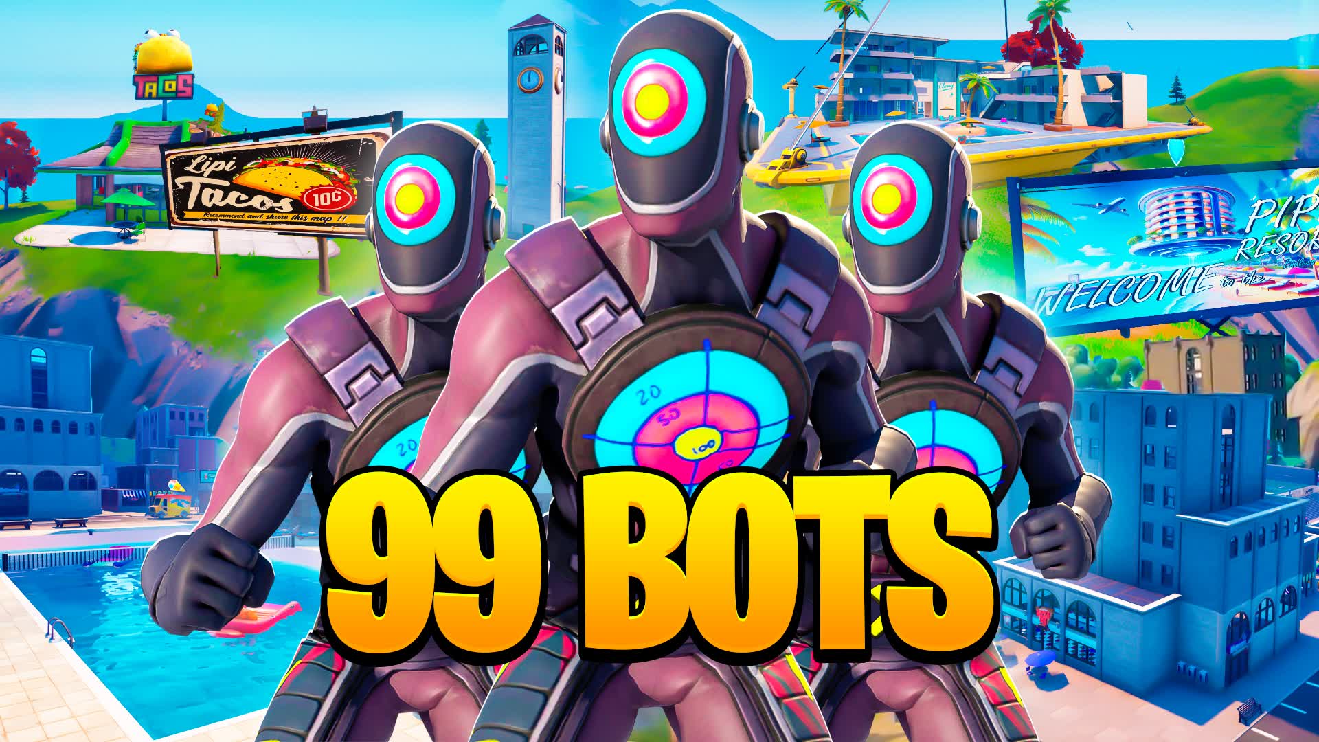 99 BOTS 🤖 SUPER TILTED OPEN WORLD 🌏