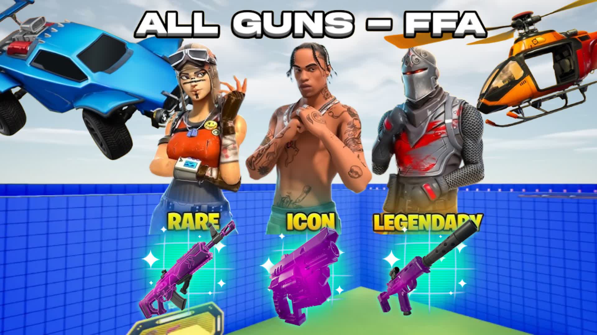 EXTRA FFA 1V1 - VEHICLES & ALL GUNS