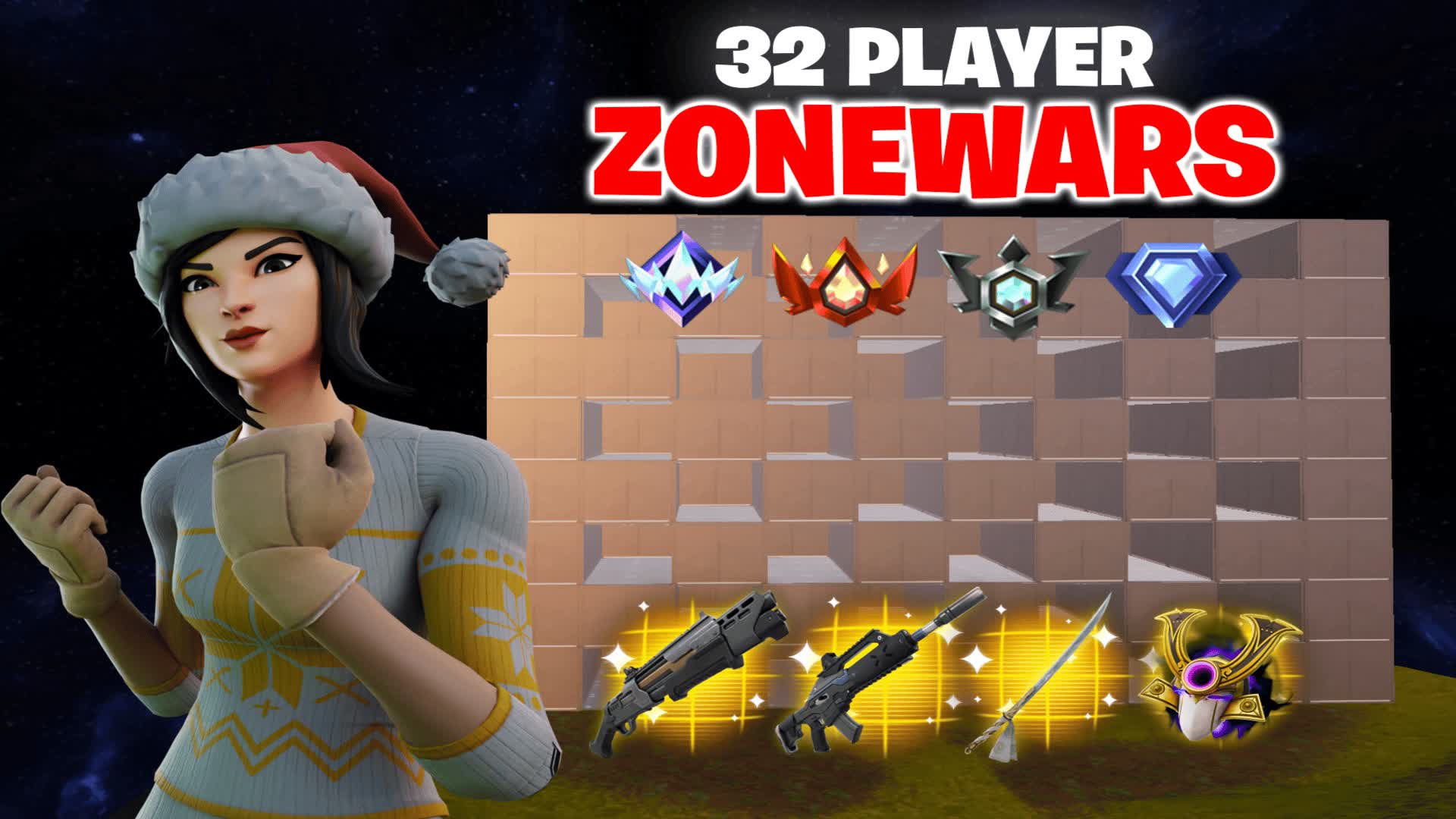 PINQ ZONE WARS🏆 [32 PLAYERS LATEGAME]