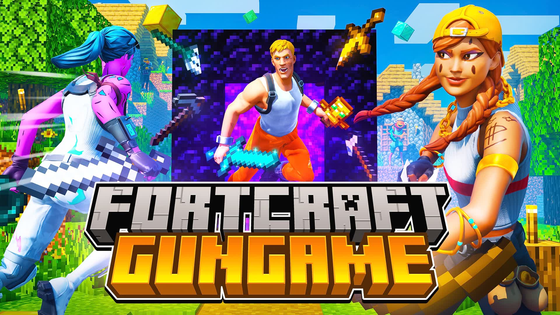 FORTCRAFT GUNGAME 🔫 ONE SHOT🎯