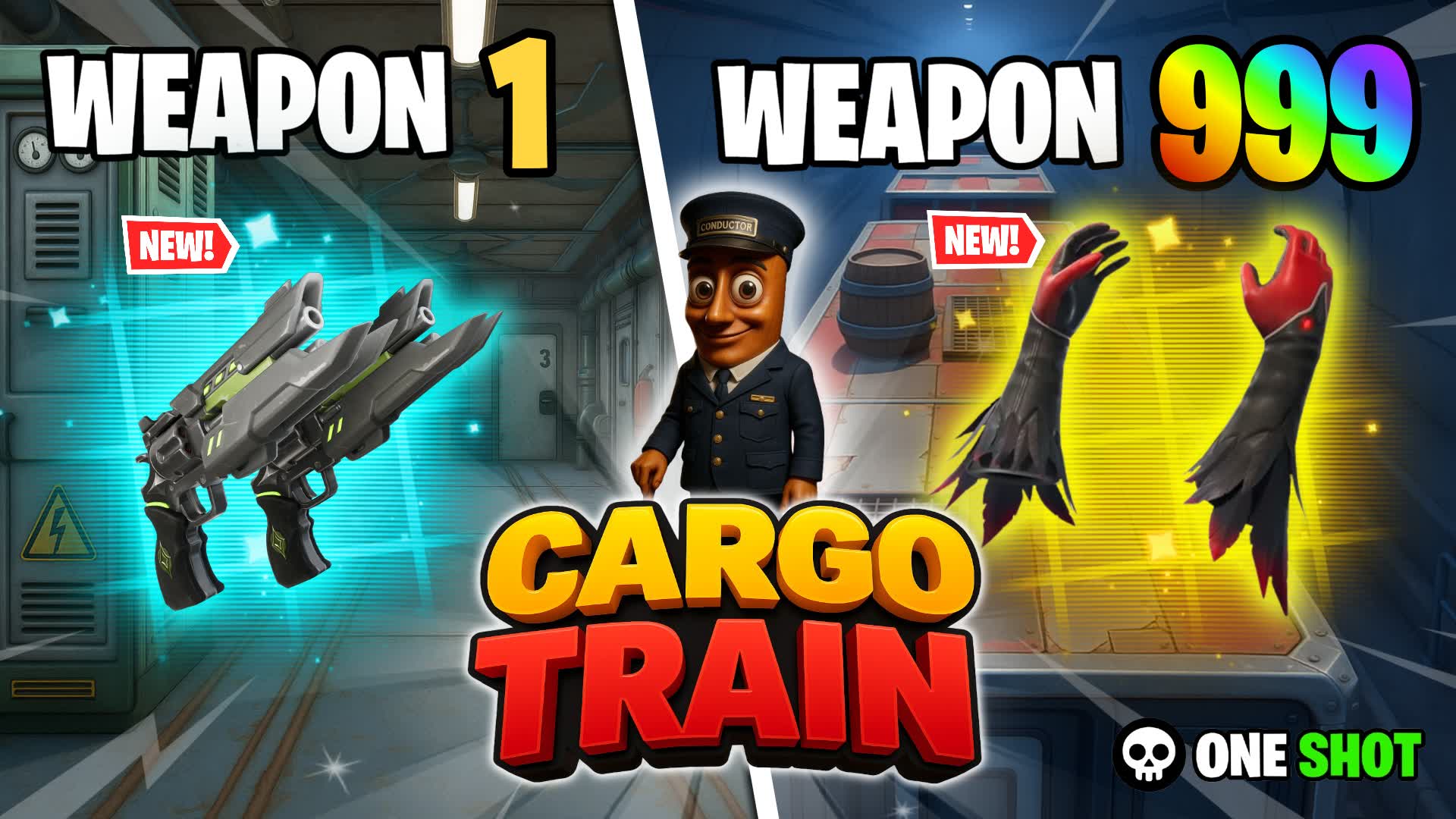 🚄 CARGO TRAIN GUN GAME 🚄