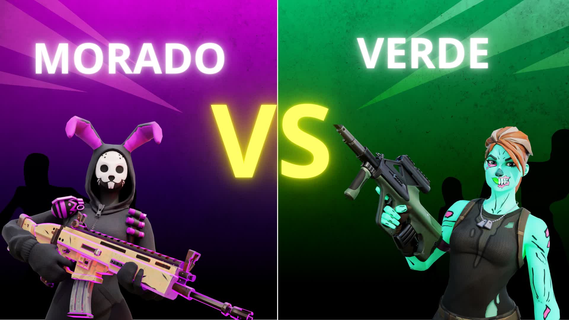 Green vs Purple