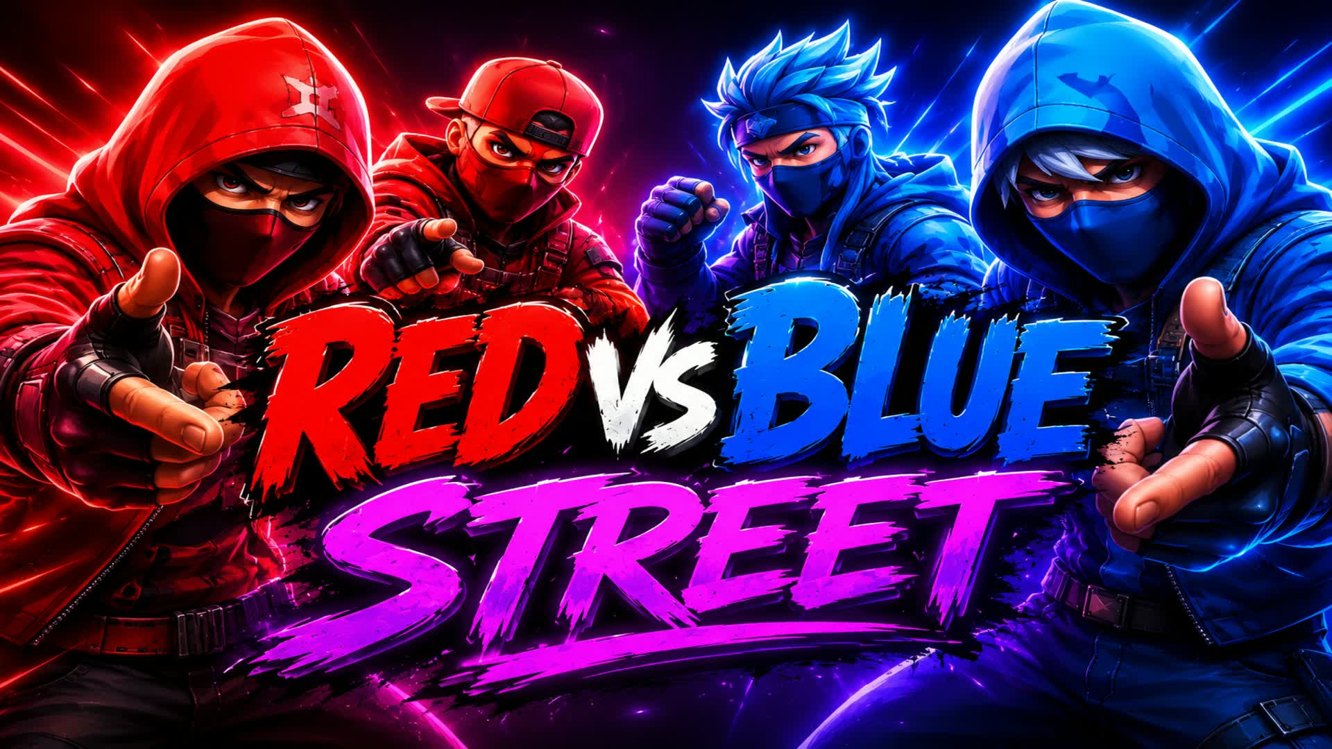 Red vs Blue street
