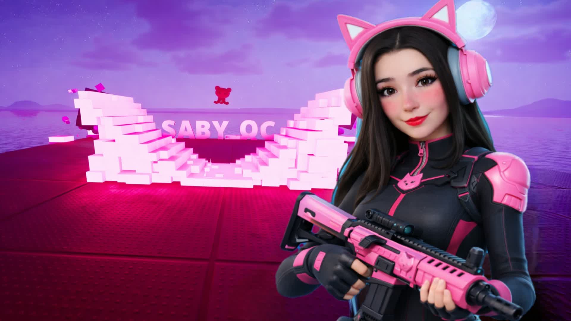 PINK AESTHETIC 1V1 BUILDFIGHT