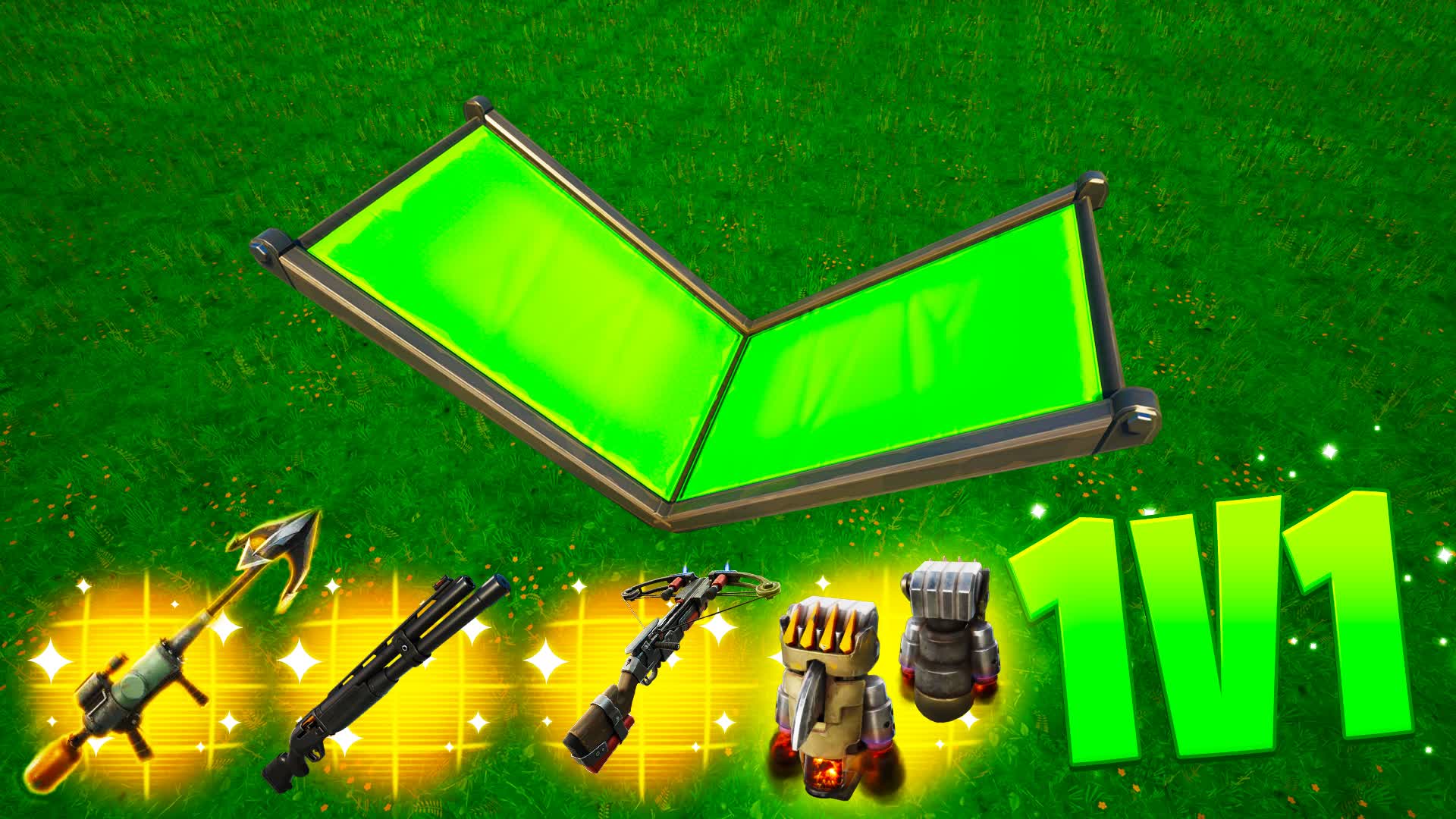 🍀GREEN GRASS 1V1 BUILD FIGHTS!🍀
