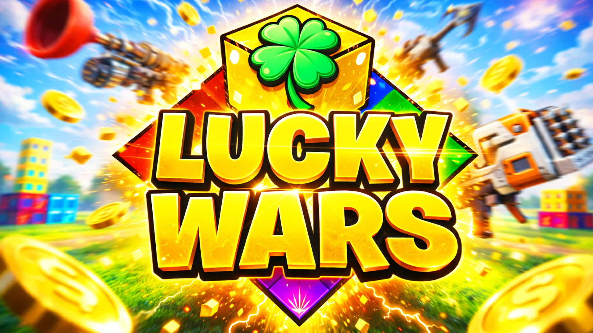 1v1v1v1 LUCKY WARS