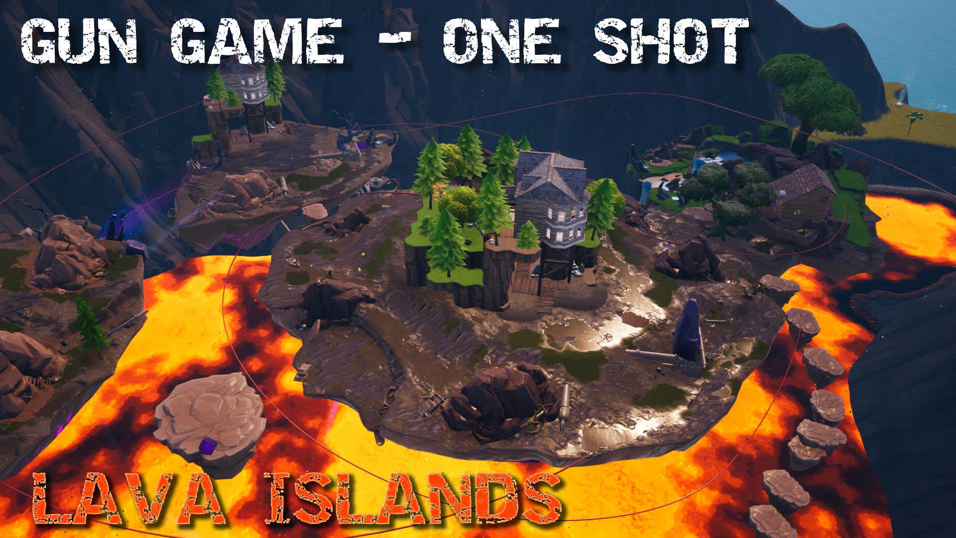 GUN GAME 💥 ONE SHOT 🌋 LAVA ISLAND