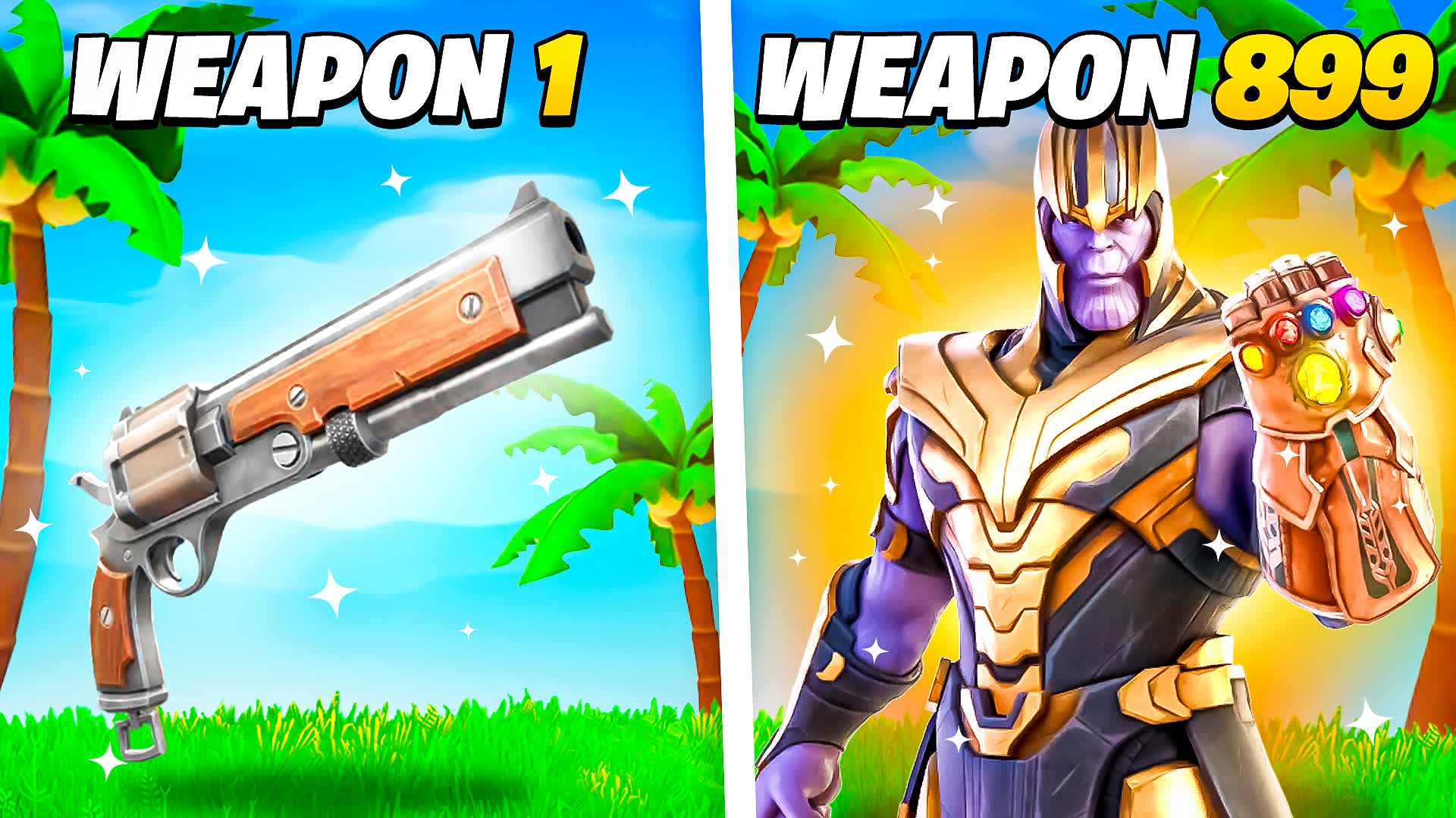👑Become THANOS in this GUN GAME