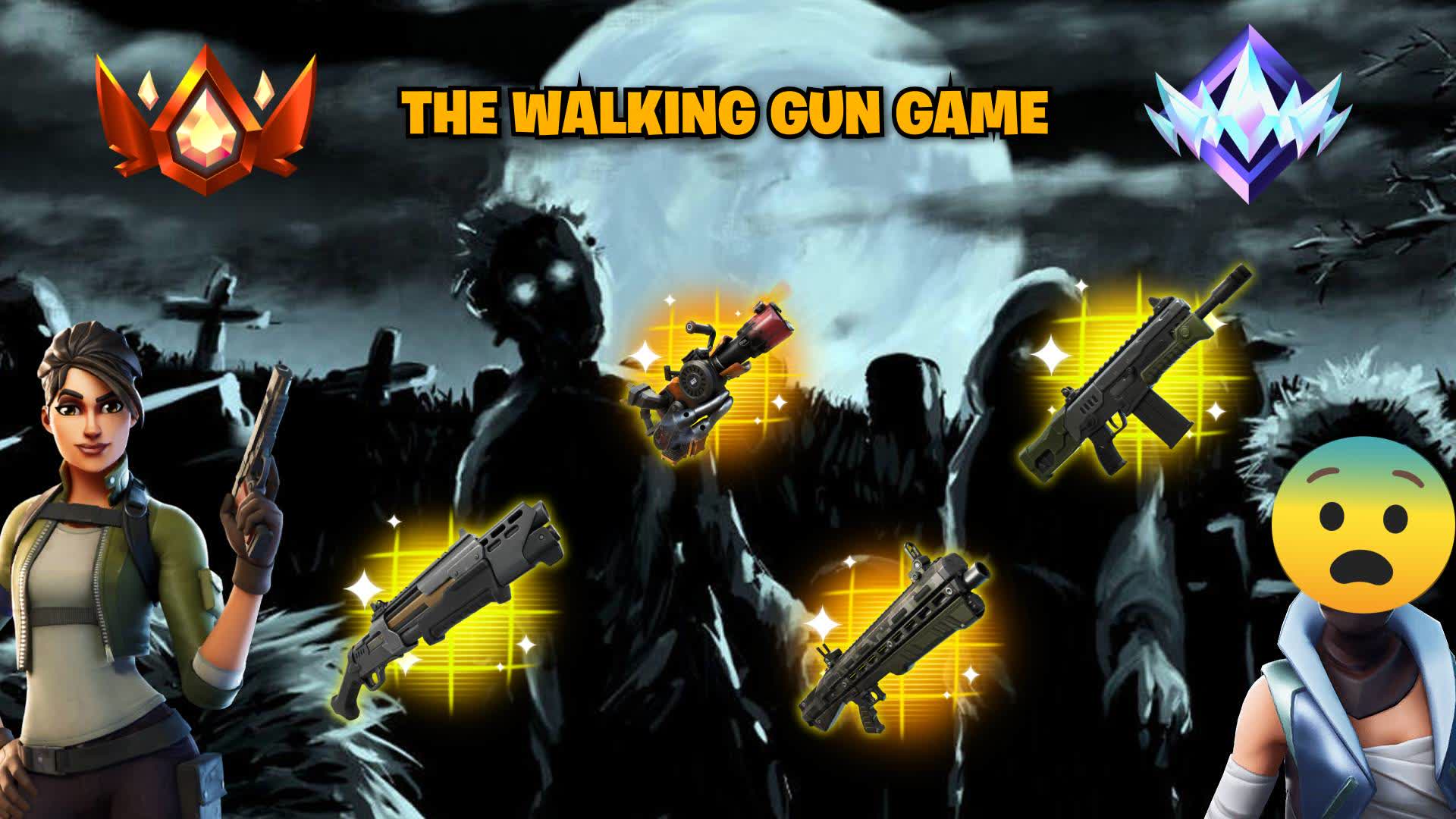 🧟​ THE WALKING GUN GAME 🧟​