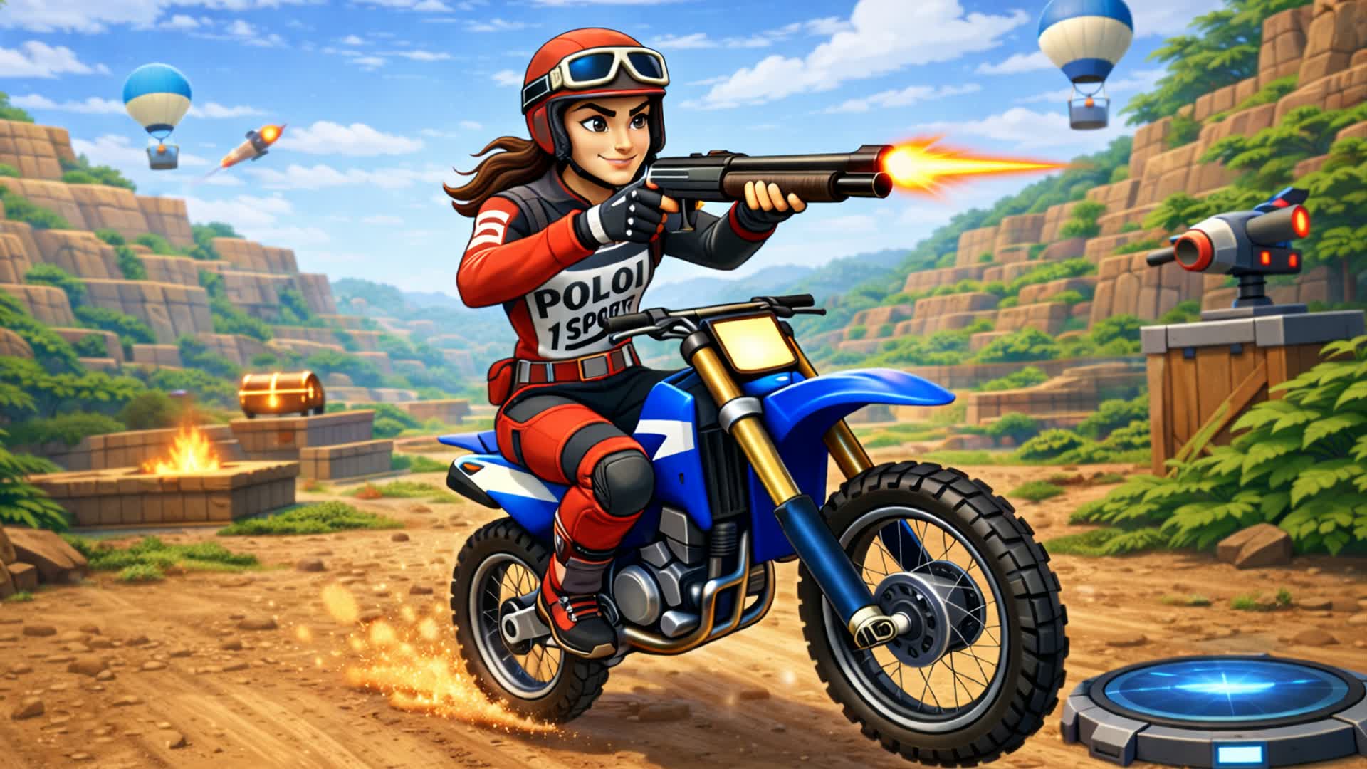 DIRTBIKE DEATHRUN (GUNS ENABLED)