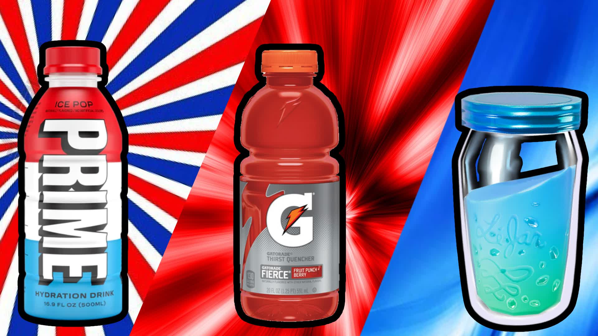 🥤Prime VS Gatorade VS Slurp🥤