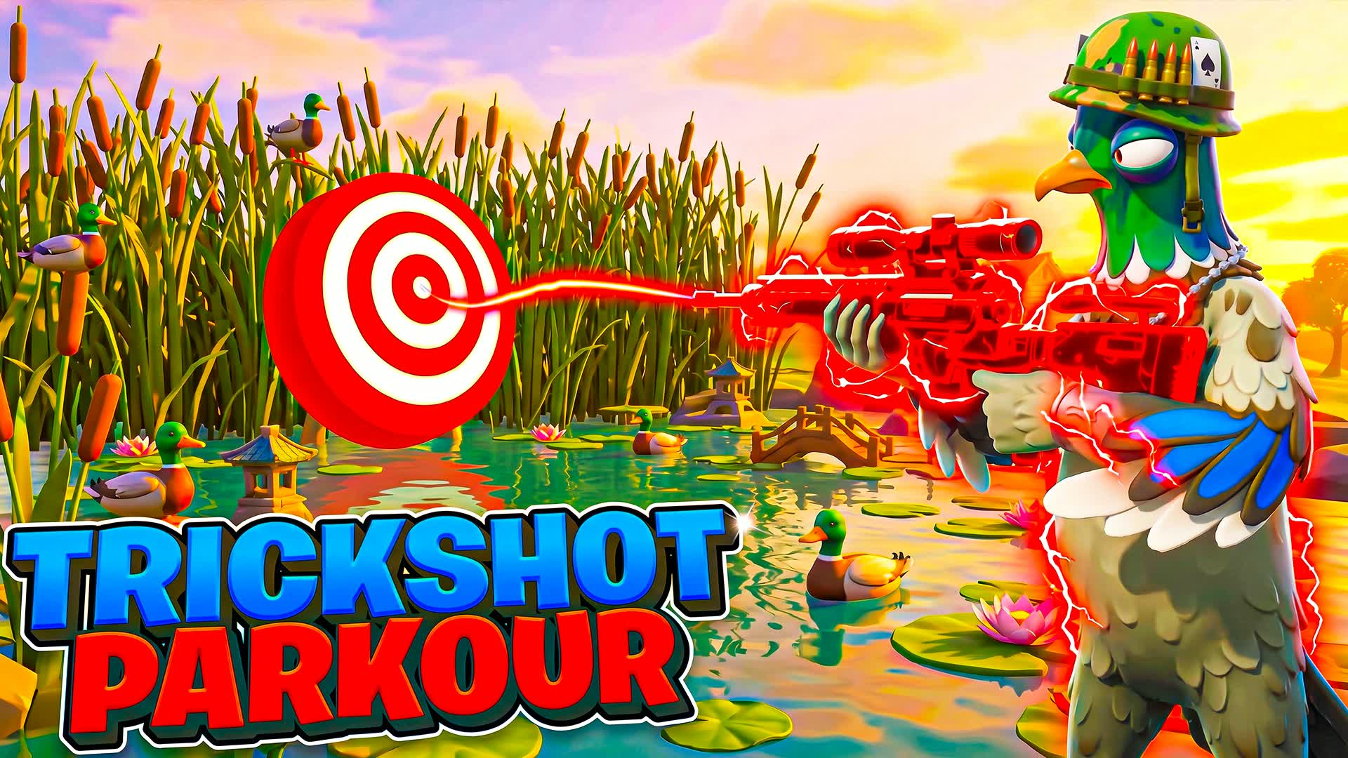 THE LAKE TRICKSHOT PARKOUR🎯aim practice