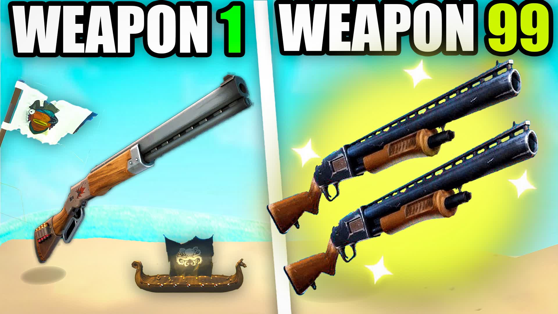 🏝️PIRATE ISLAND💥ONE SHOT GUN GAME