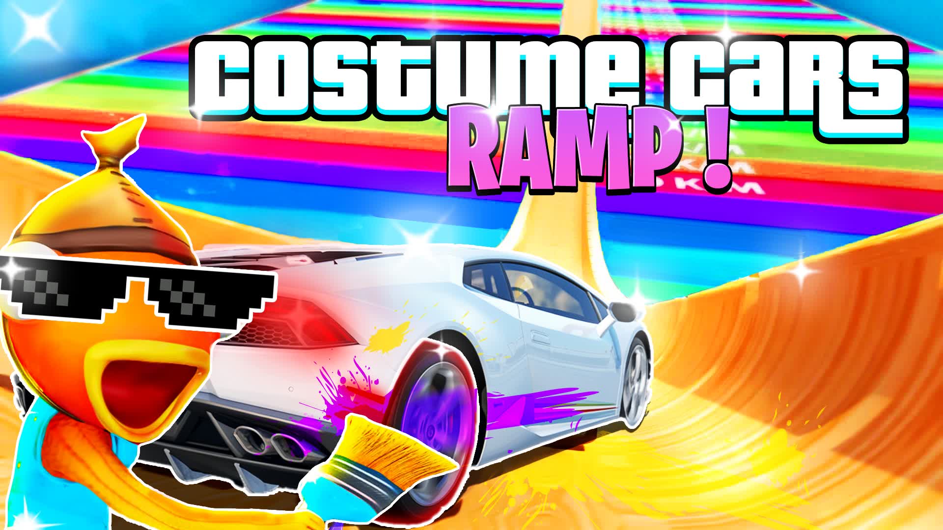 CUSTOM CAR MEGA RAMP EXOTIC! 🔥