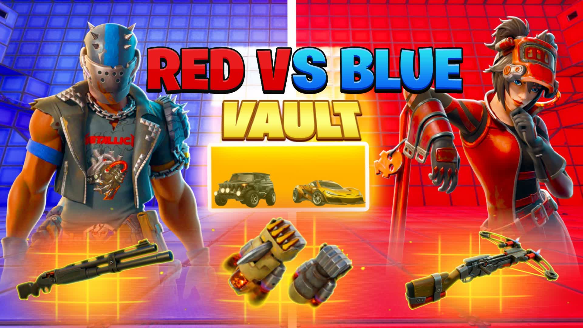 FUN MEGA RED VS BLUE🔴🔵