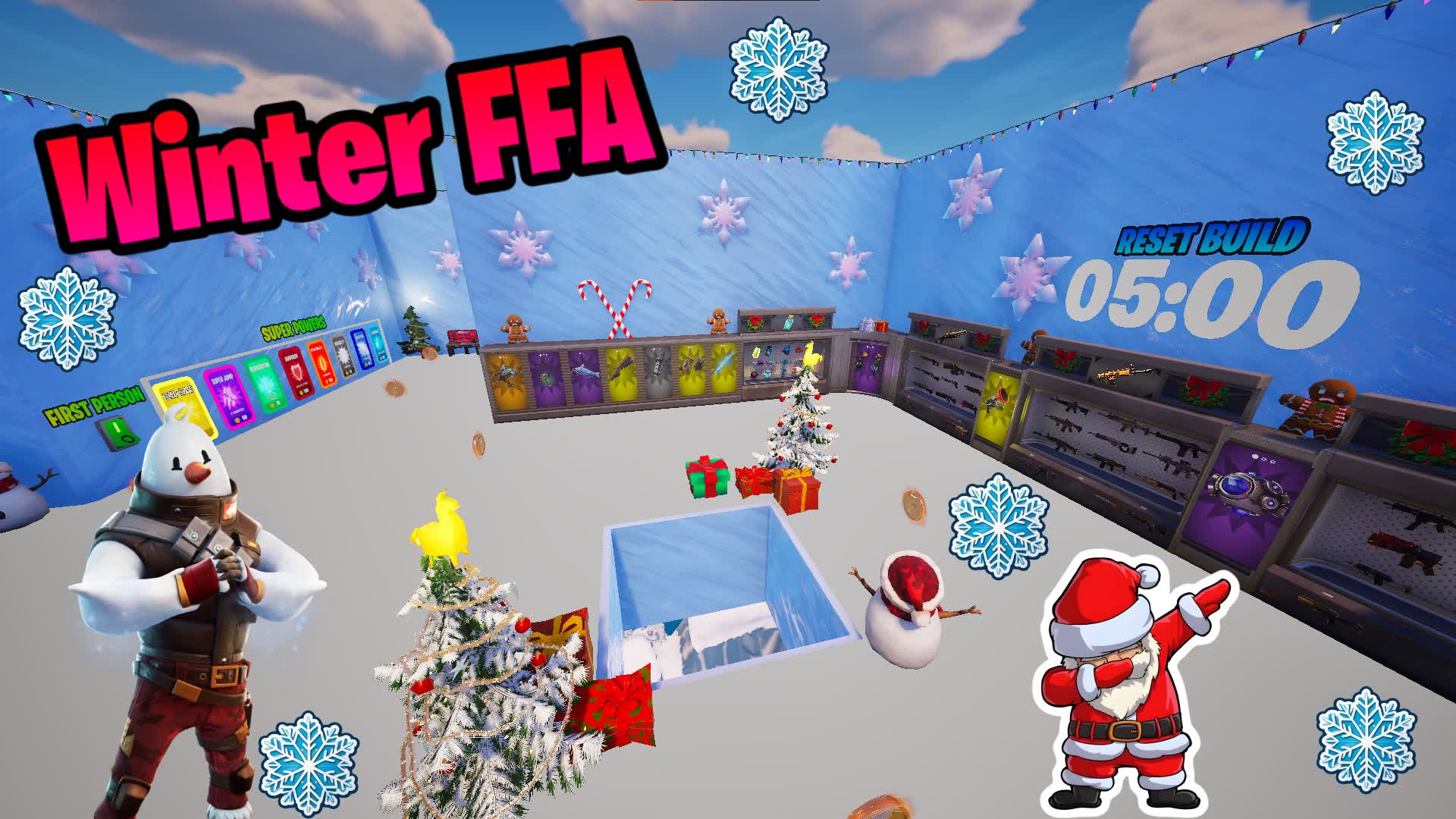 ❄️WINTER FFA GUN GAME DRIVE HERO FFA❄️