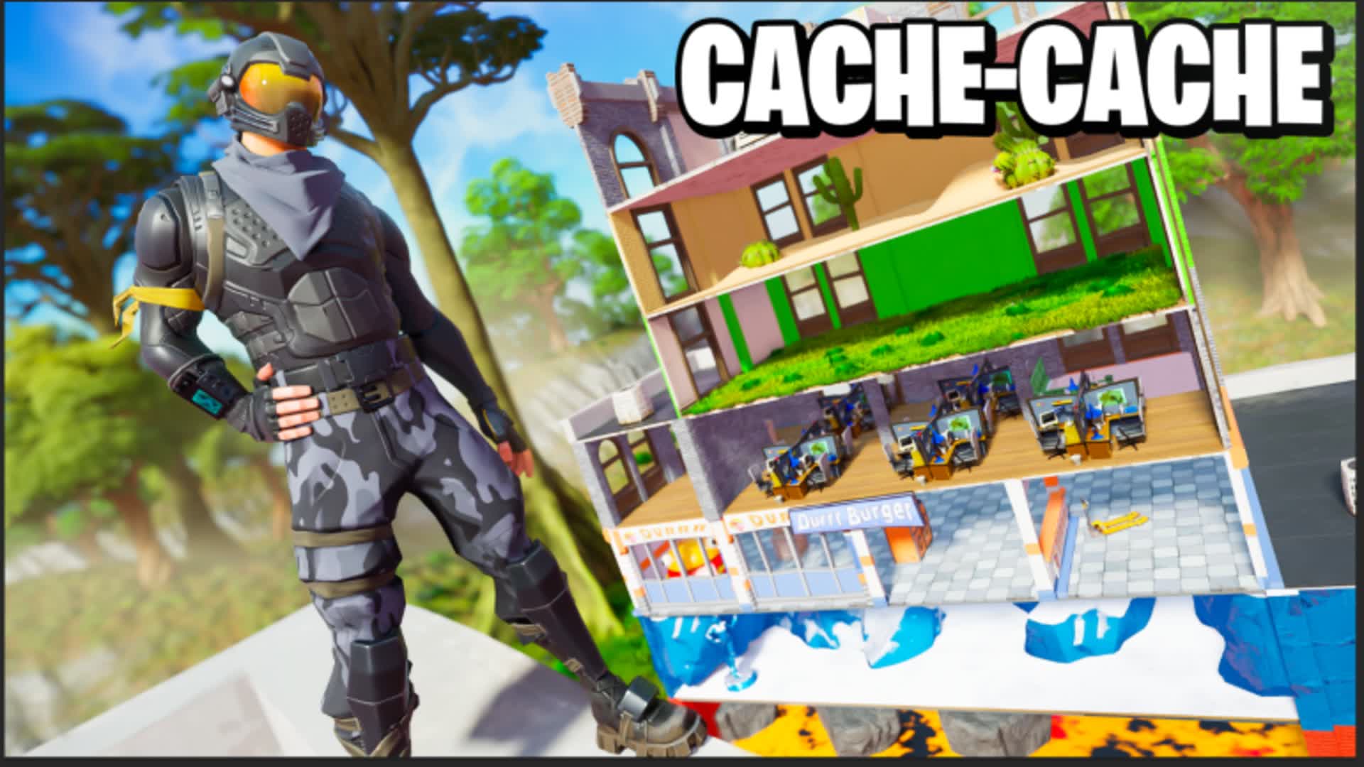 cache cache dans un building