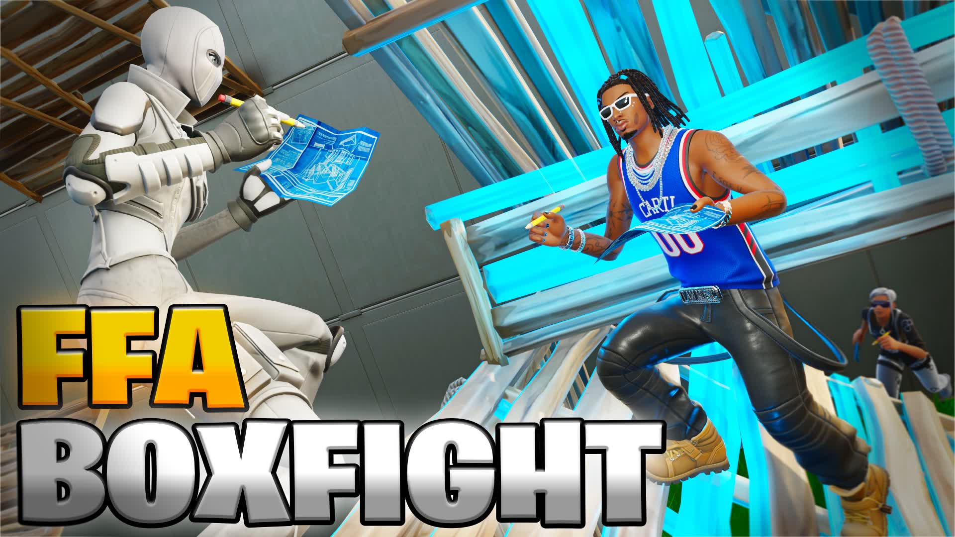 Infinity Box Fights FFA 📦 1v1 سكرمز