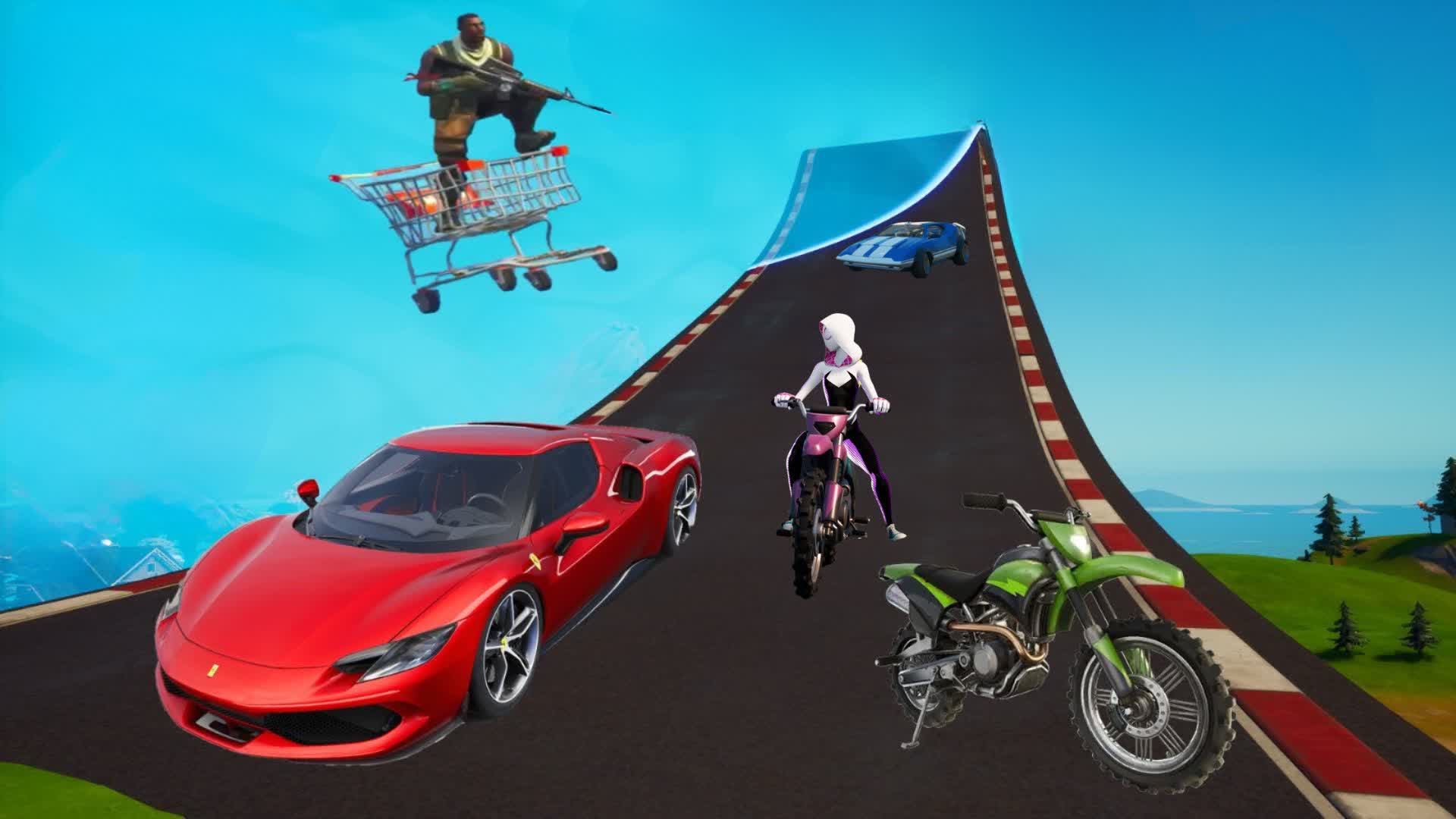 BIG RAMP MEGA CARS * SUPER RAMPA