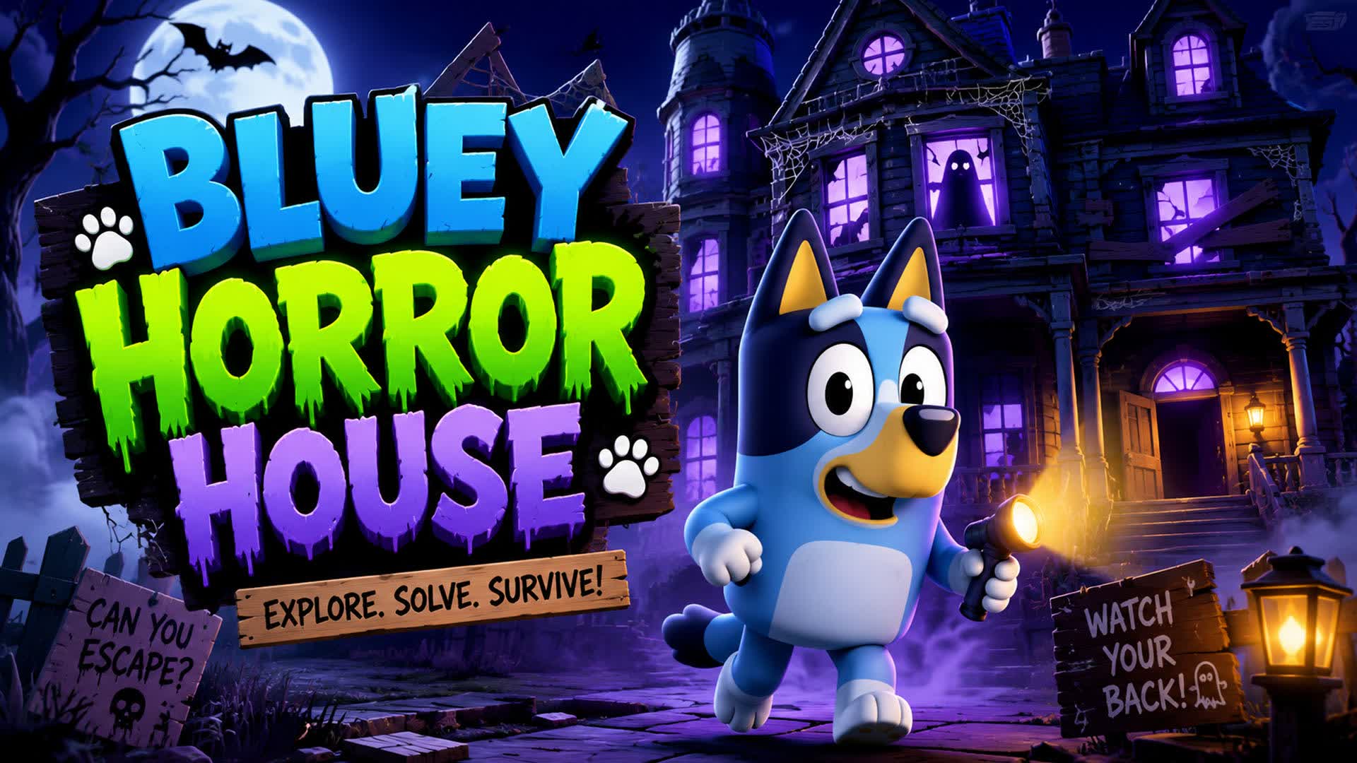 BLUEY HORROR HOUSE 👻🏠